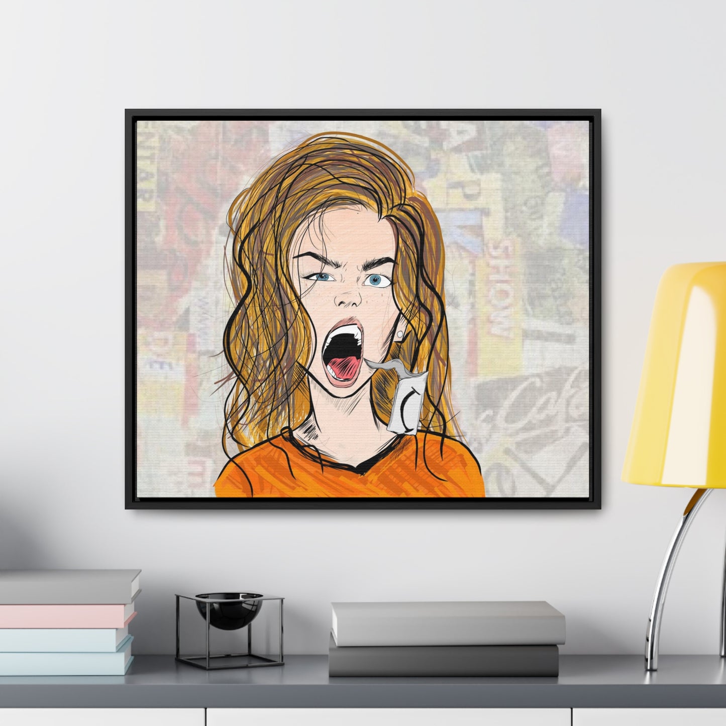 R3B3L - Digital Art Canvas Print By Vanessa Gonzalez -Gallery Canvas Wrapped