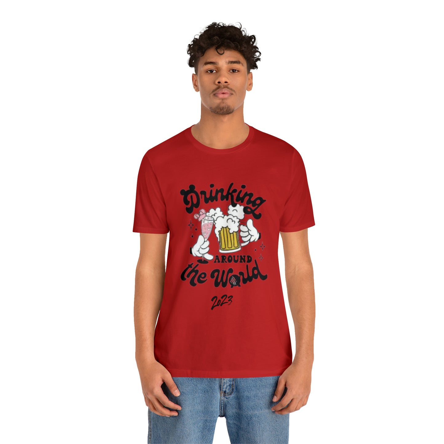 Epcot Drinking Around the World Unisex Jersey Short Sleeve Tee