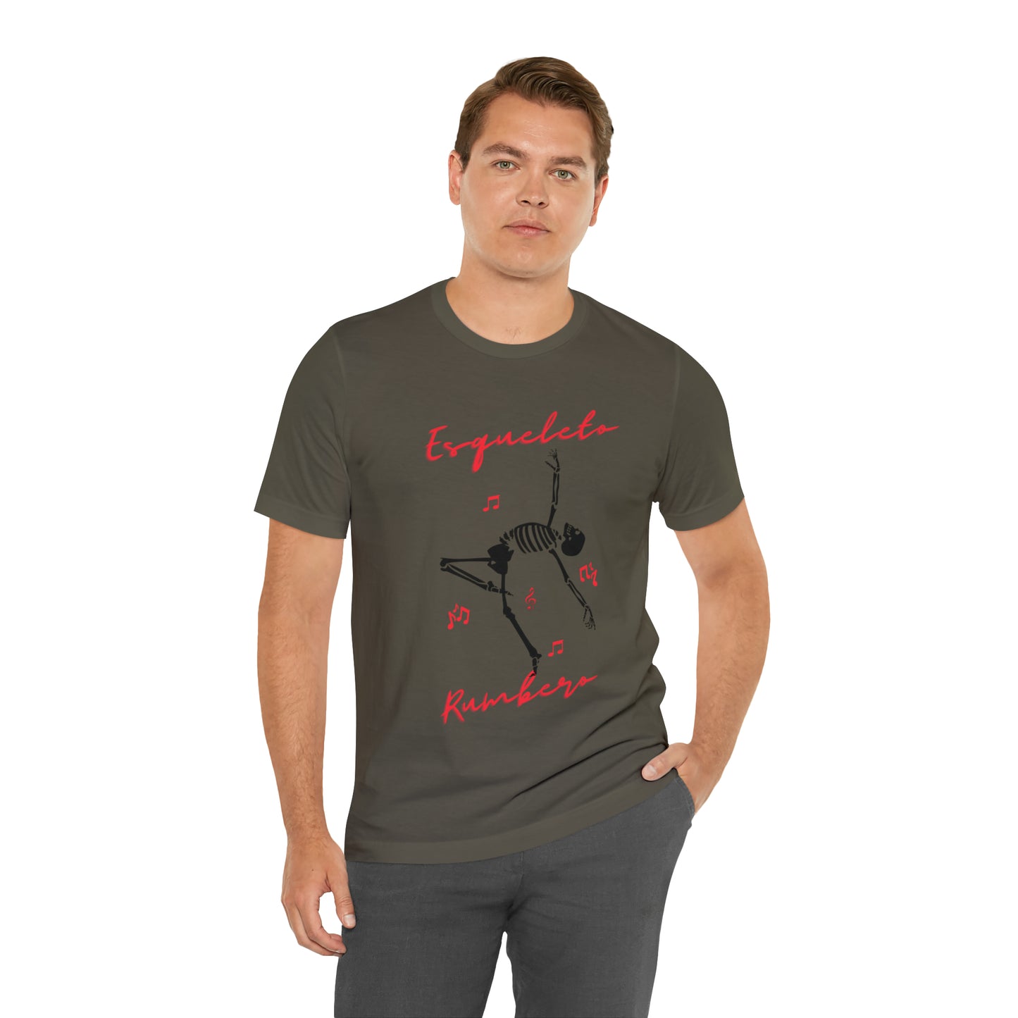 Esqueleto Rumbero Unisex Jersey Short Sleeve Tee