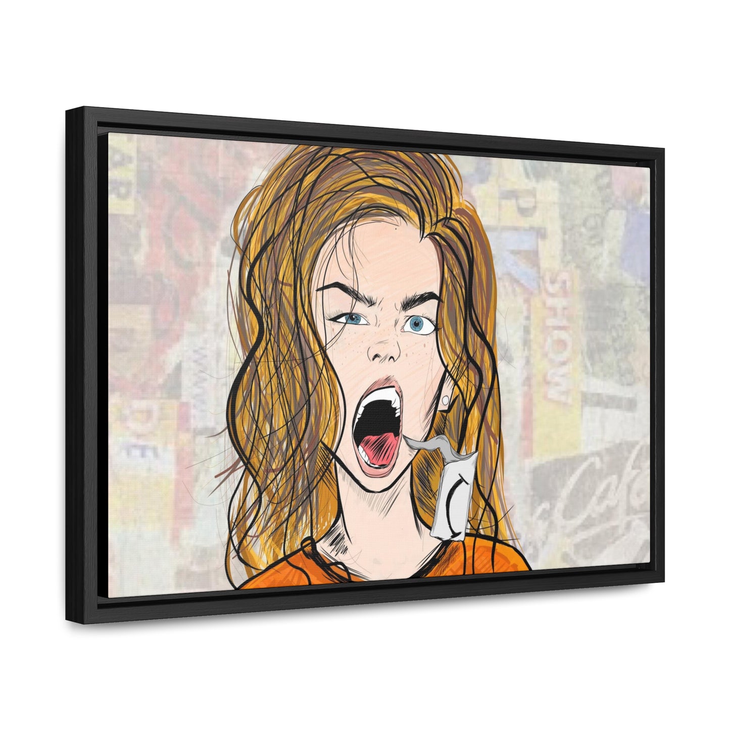 R3B3L - Digital Art Canvas Print By Vanessa Gonzalez -Gallery Canvas Wrapped