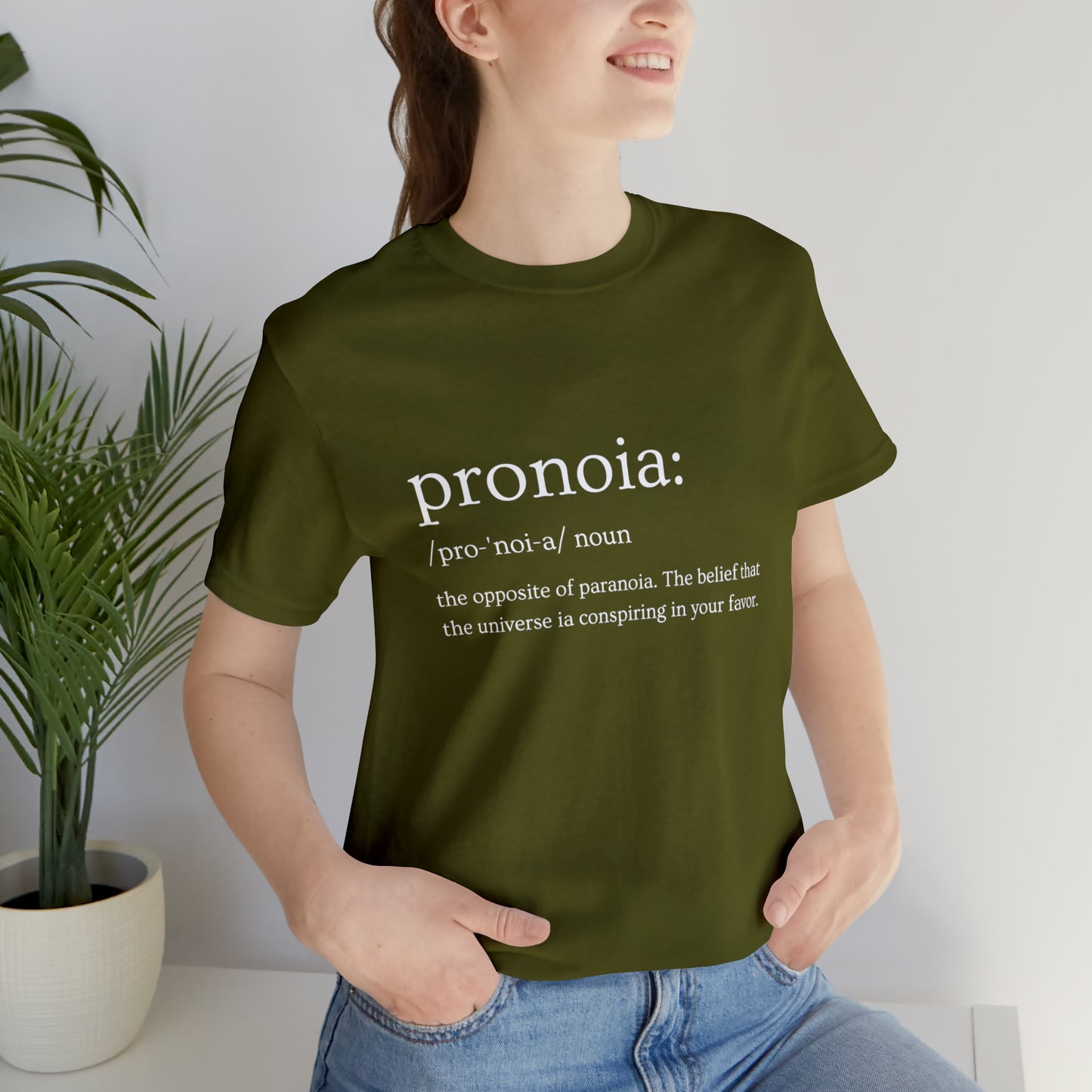 Pronoia Definition - Unisex Jersey Short Sleeve Tee