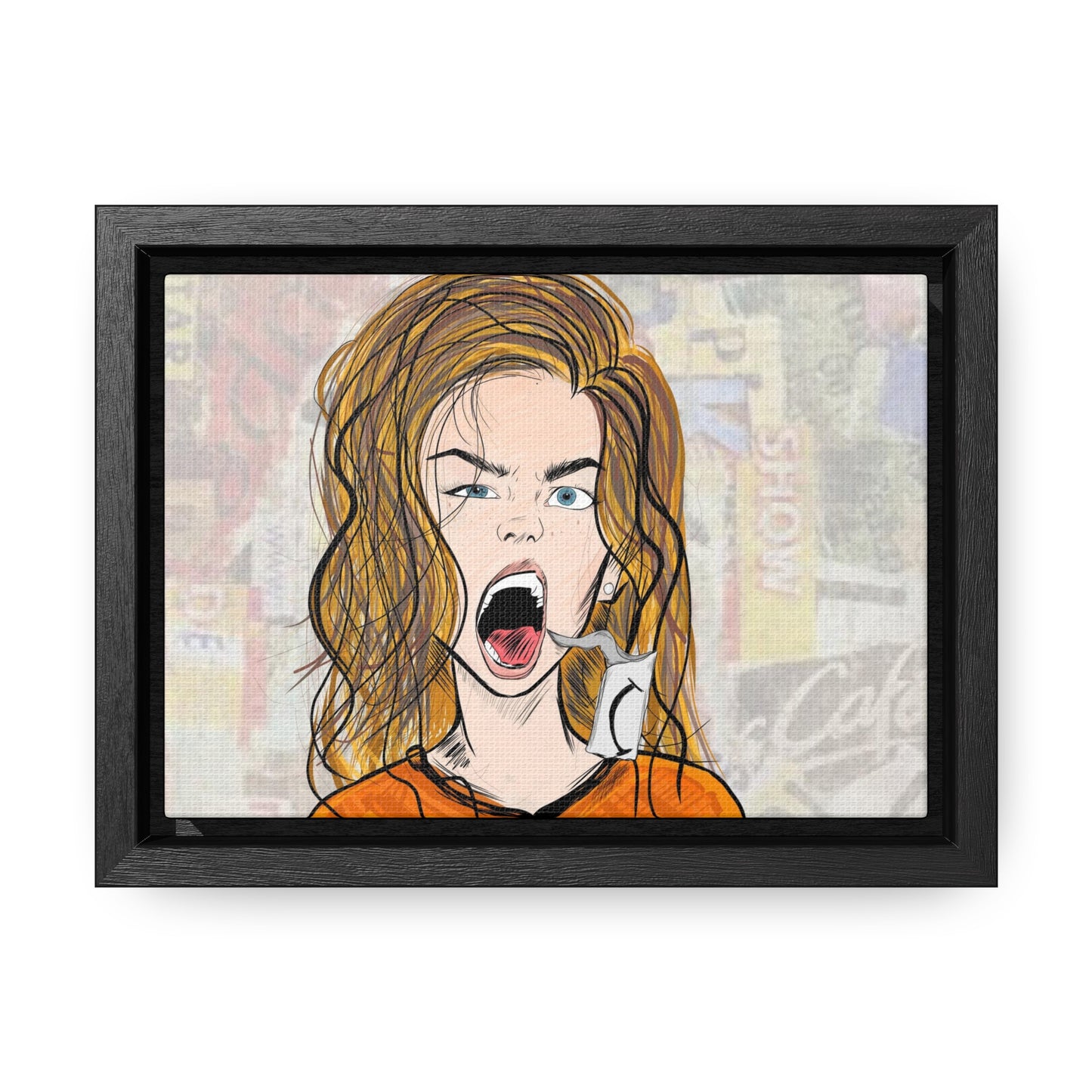 R3B3L - Digital Art Canvas Print By Vanessa Gonzalez -Gallery Canvas Wrapped