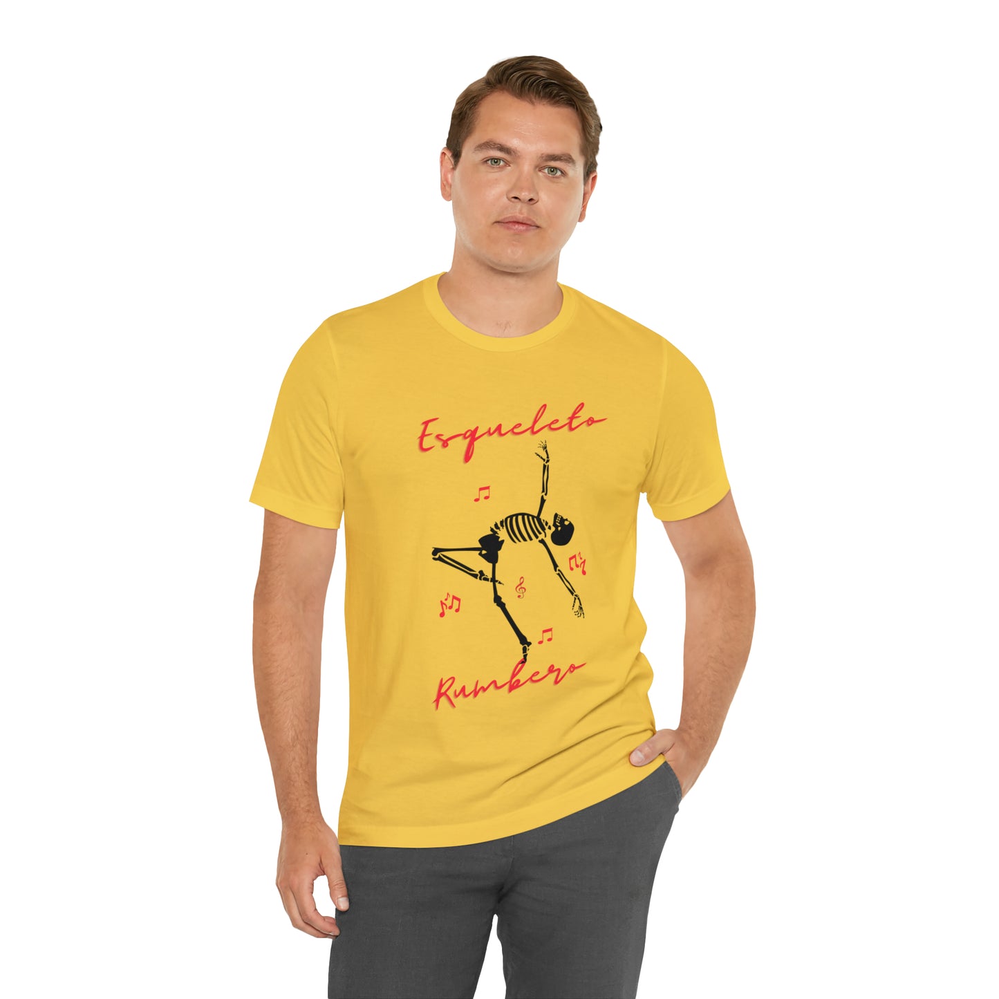Esqueleto Rumbero Unisex Jersey Short Sleeve Tee