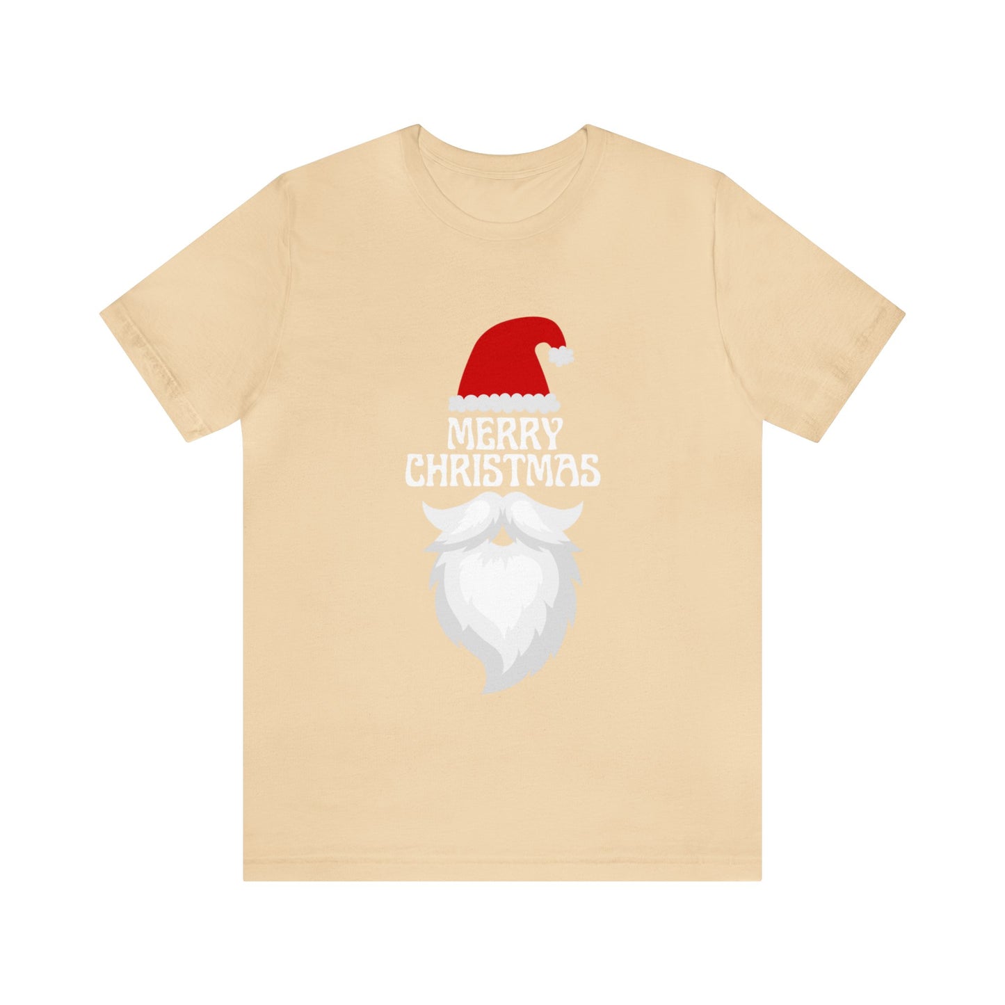 Merry Christmas Bearded Santa Unisex Jersey Short Sleeve Tee