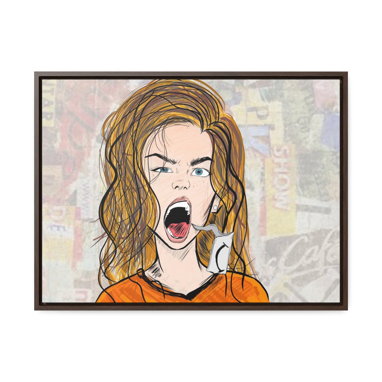 R3B3L - Digital Art Canvas Print By Vanessa Gonzalez -Gallery Canvas Wrapped