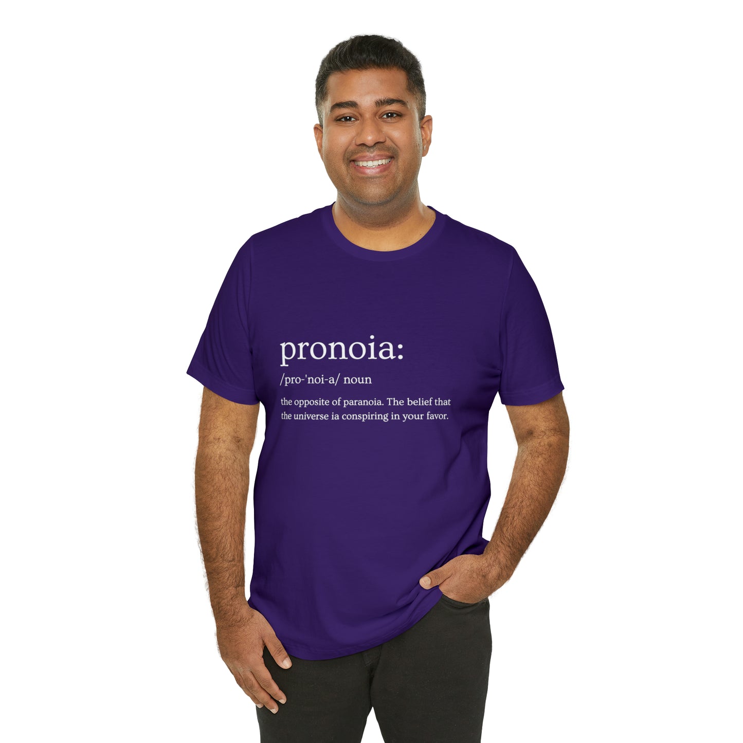 Pronoia Definition - Unisex Jersey Short Sleeve Tee