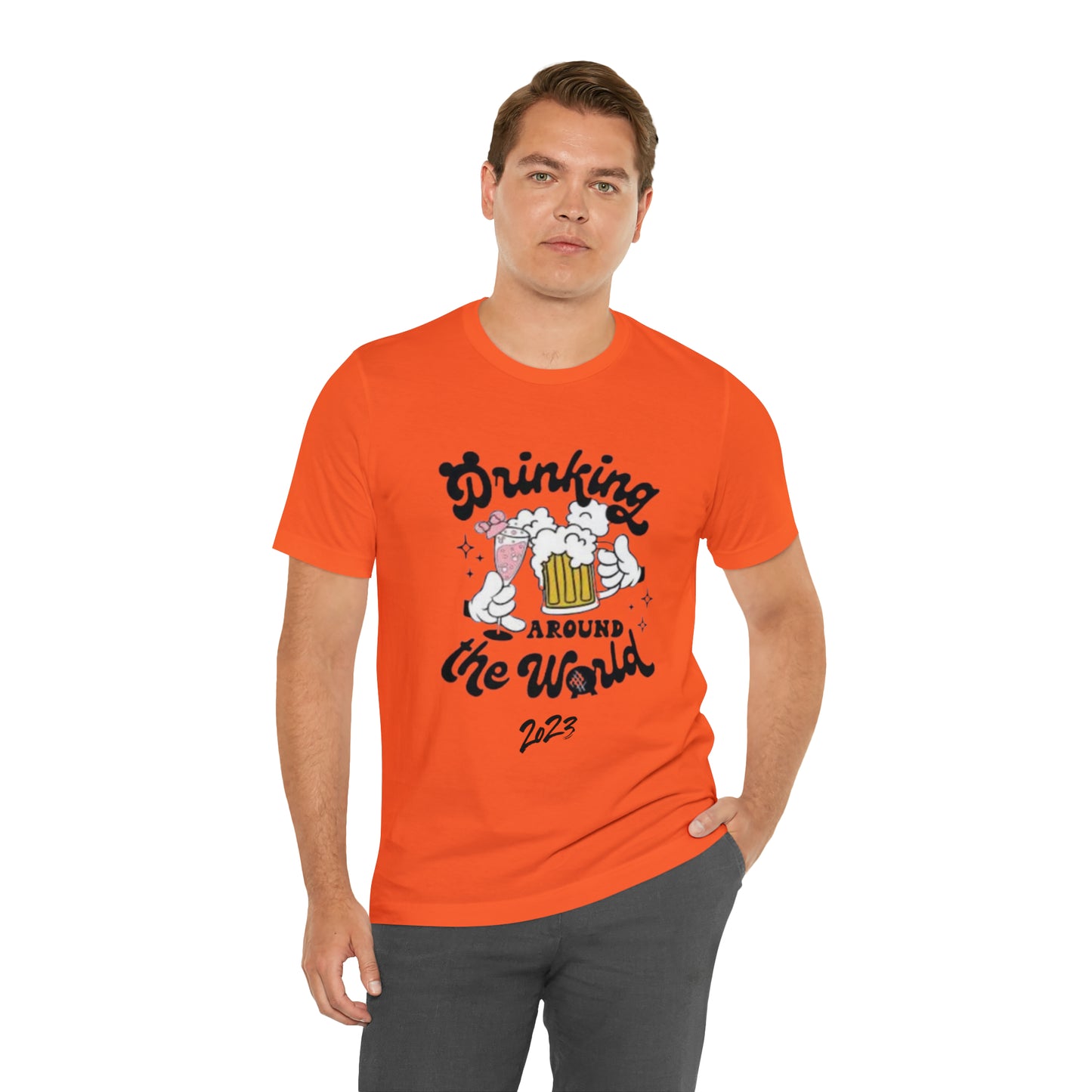 Epcot Drinking Around the World Unisex Jersey Short Sleeve Tee
