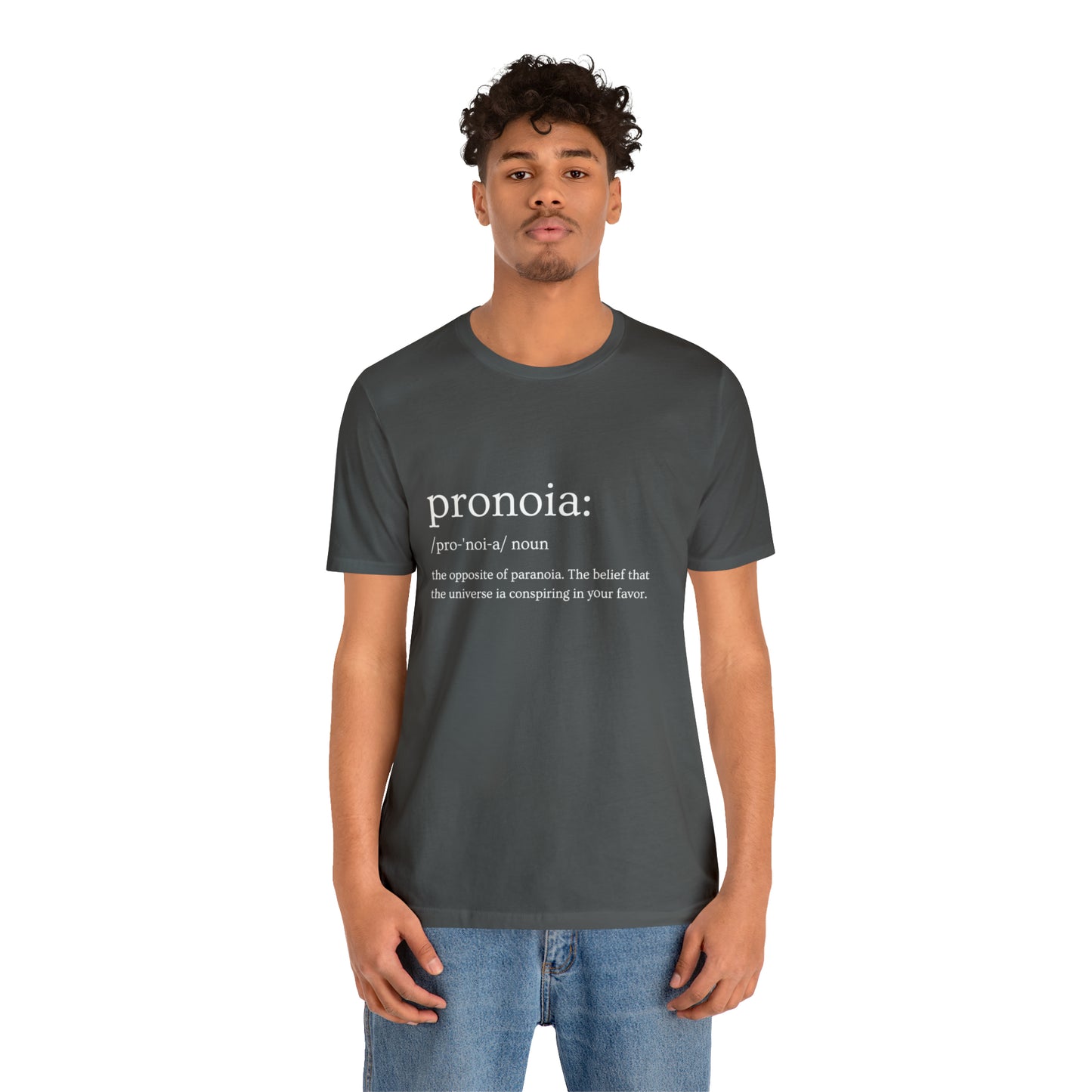Pronoia Definition - Unisex Jersey Short Sleeve Tee
