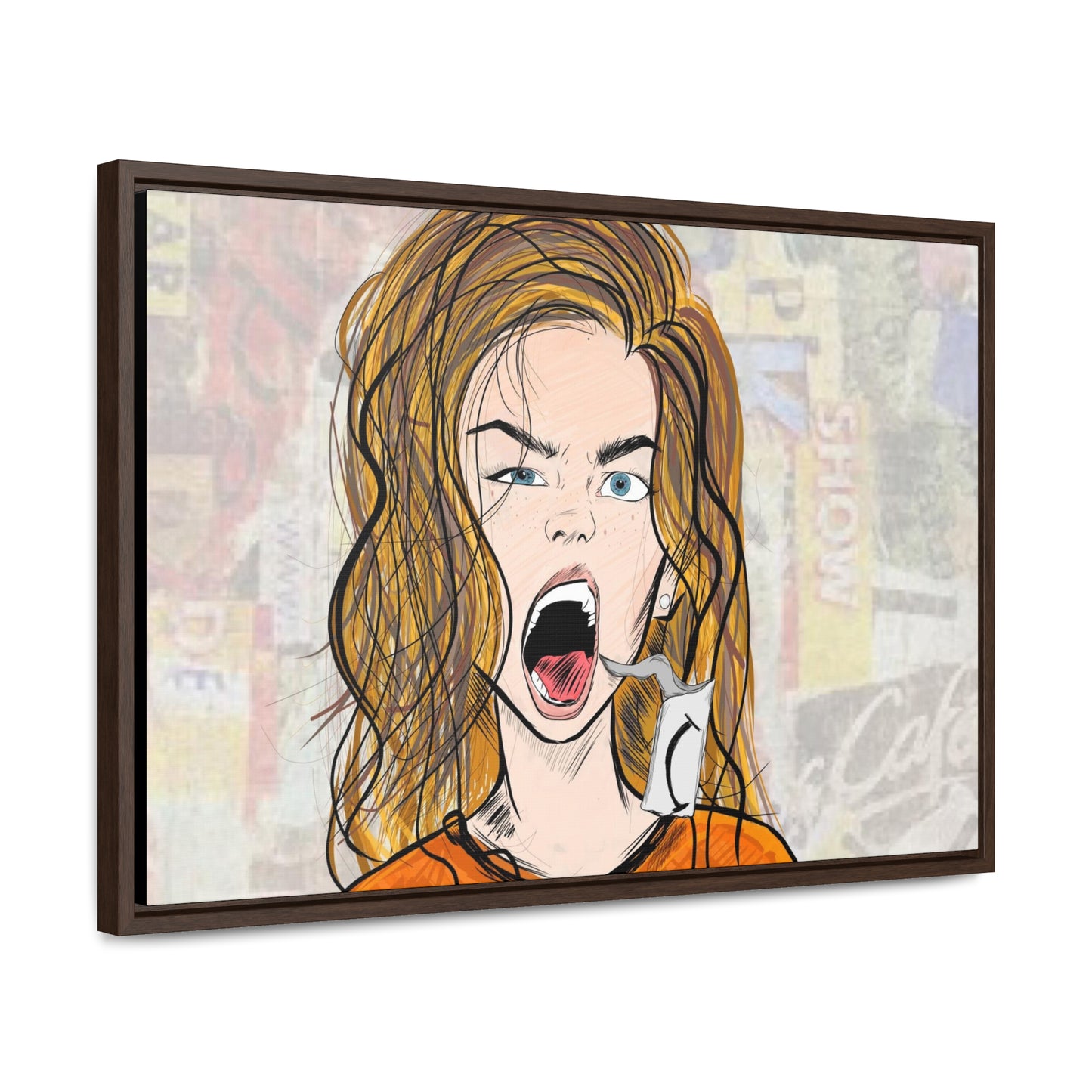 R3B3L - Digital Art Canvas Print By Vanessa Gonzalez -Gallery Canvas Wrapped