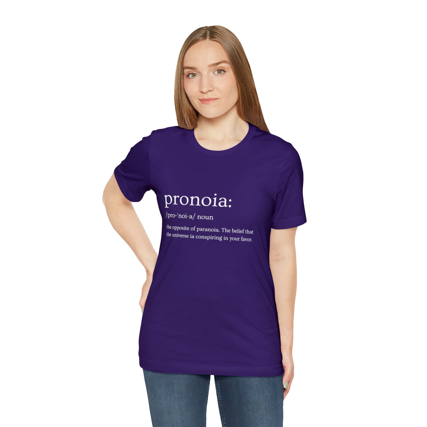 Pronoia Definition - Unisex Jersey Short Sleeve Tee