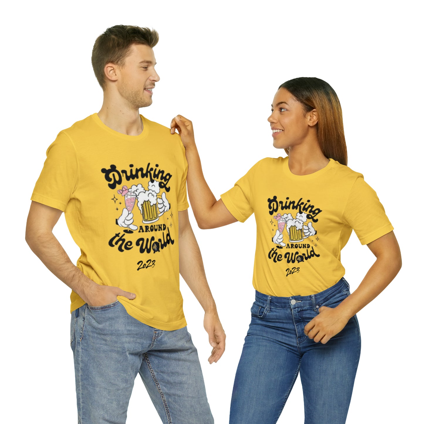 Epcot Drinking Around the World Unisex Jersey Short Sleeve Tee