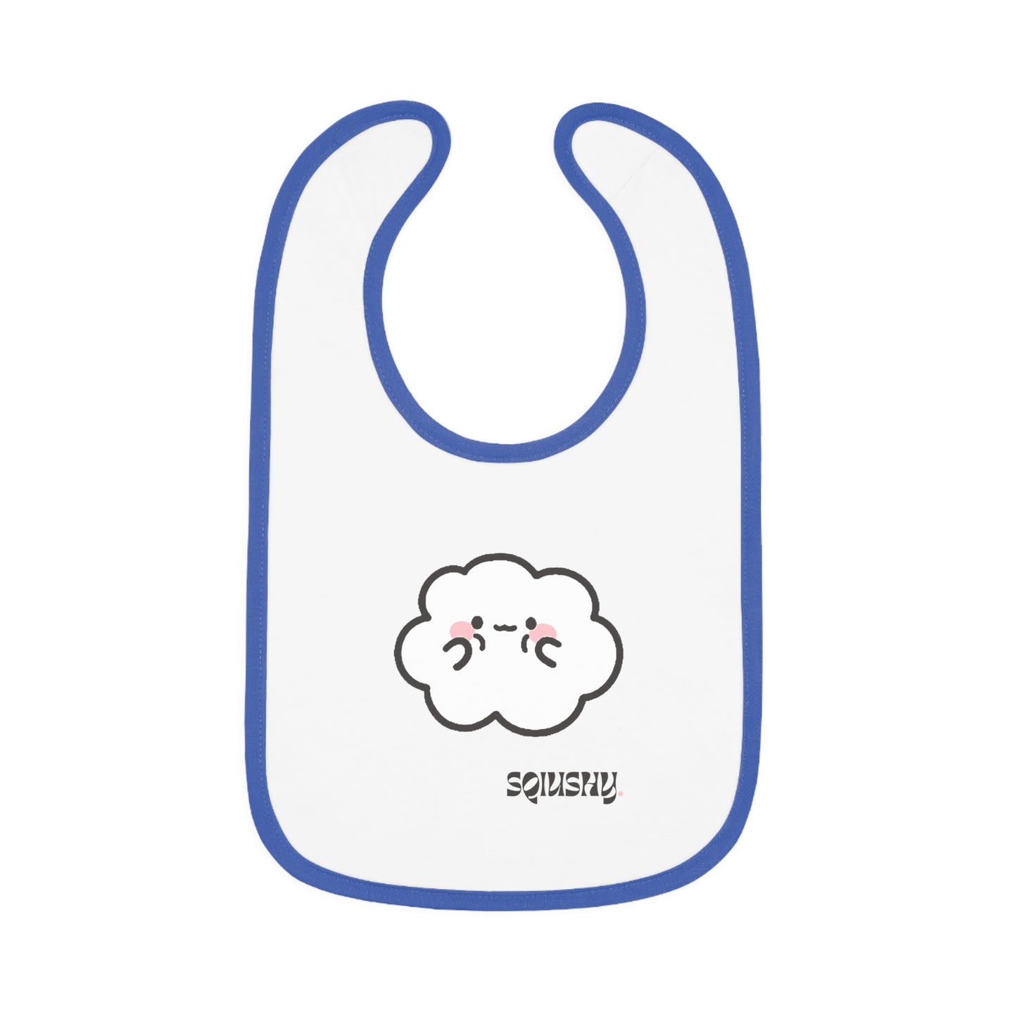 Squishy- Cumulo Cuties Baby Contrast Trim Jersey Bib