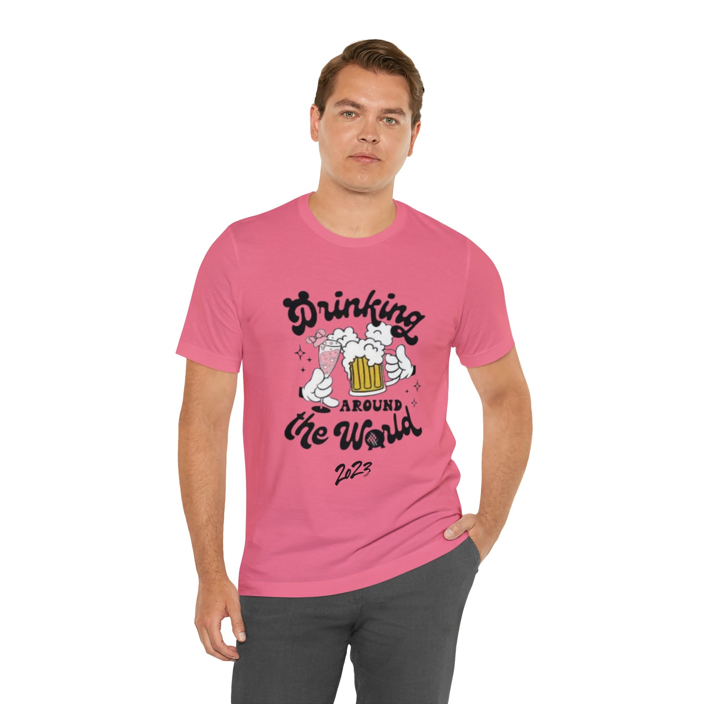 Epcot Drinking Around the World Unisex Jersey Short Sleeve Tee