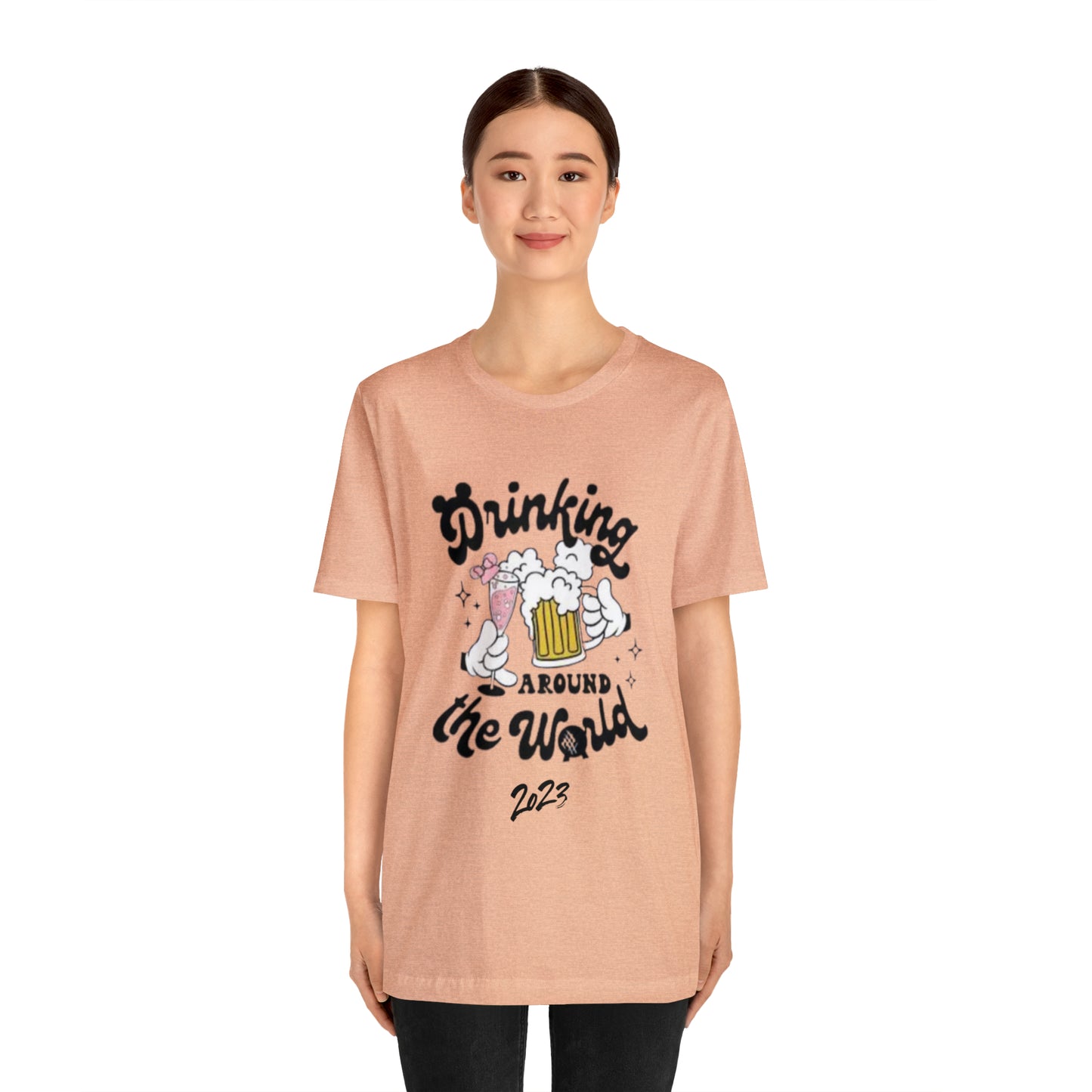 Epcot Drinking Around the World Unisex Jersey Short Sleeve Tee
