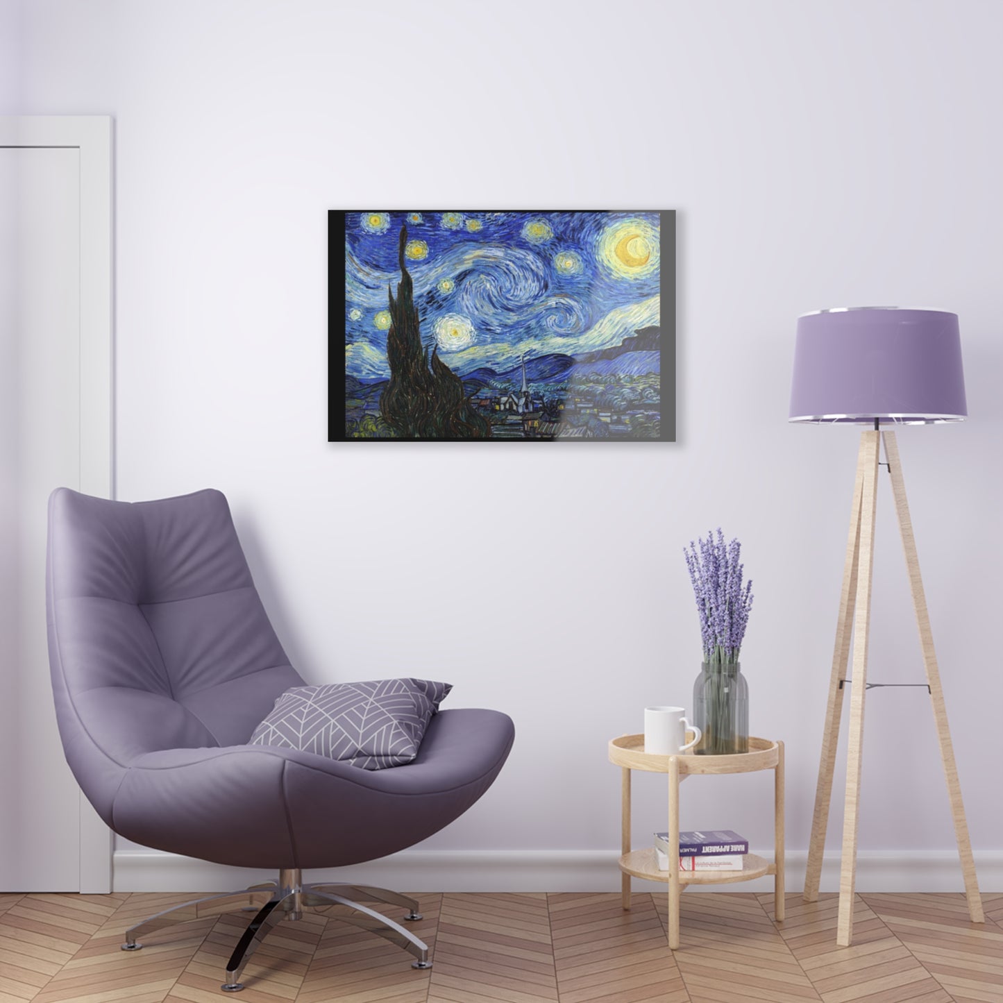 Starry Night By Vincent Van Gogh- Canvas Acrylic Print