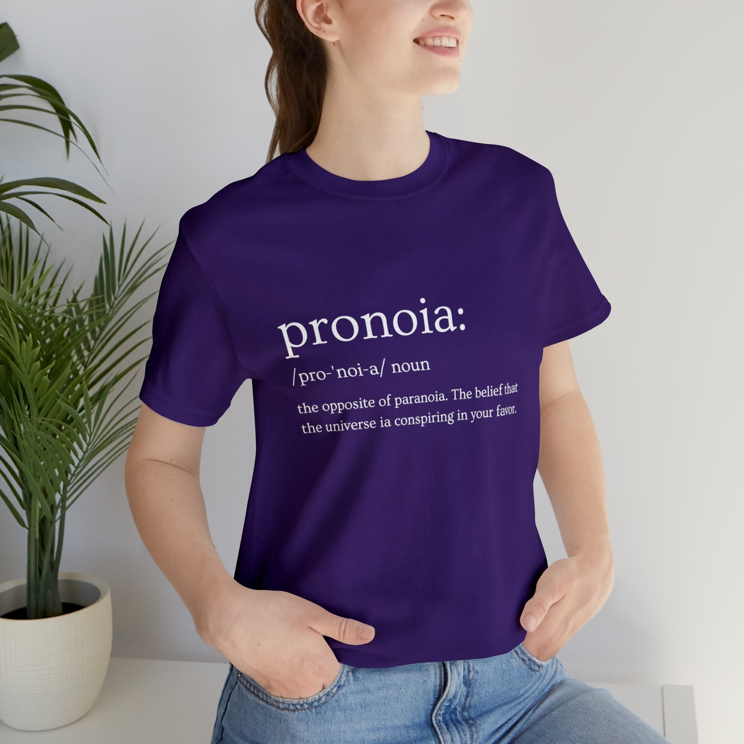 Pronoia Definition - Unisex Jersey Short Sleeve Tee