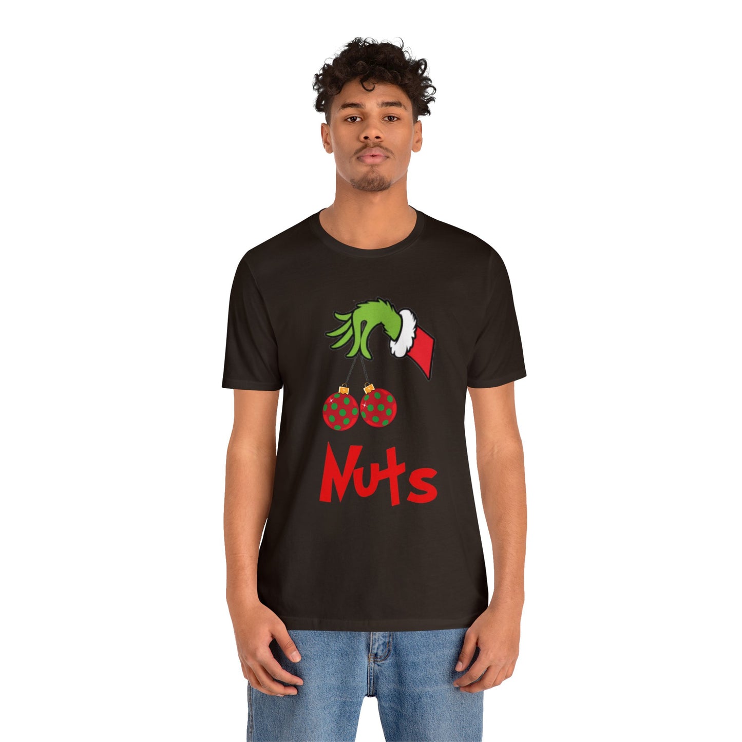 Grinch Couples Tshirt (Nuts) Unisex Jersey Short Sleeve Tee