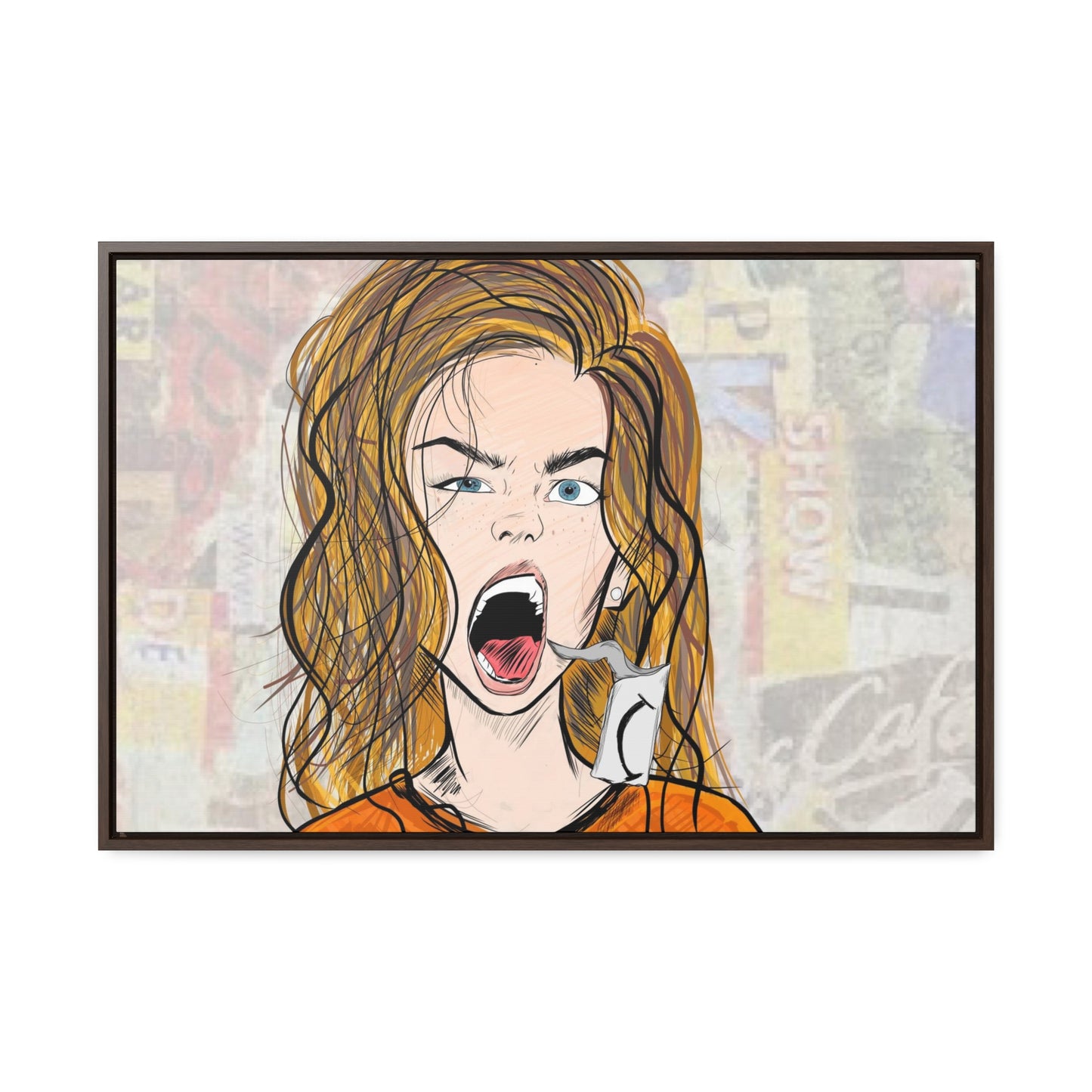 R3B3L - Digital Art Canvas Print By Vanessa Gonzalez -Gallery Canvas Wrapped