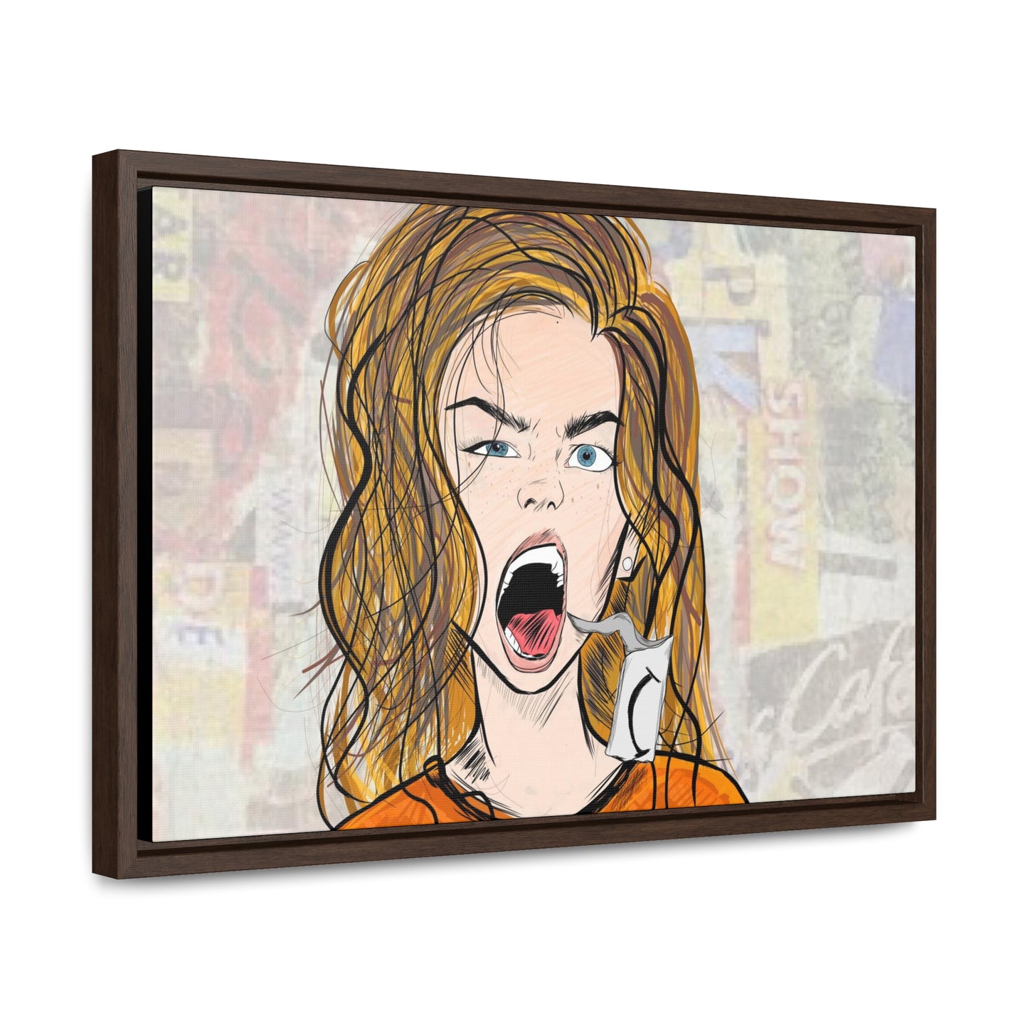 R3B3L - Digital Art Canvas Print By Vanessa Gonzalez -Gallery Canvas Wrapped
