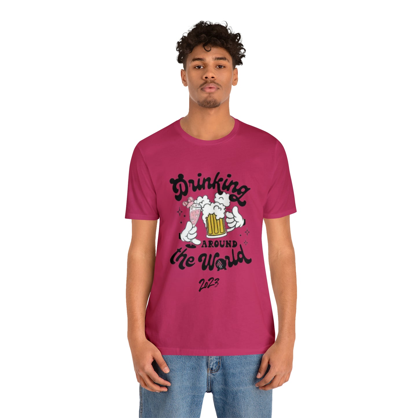 Epcot Drinking Around the World Unisex Jersey Short Sleeve Tee