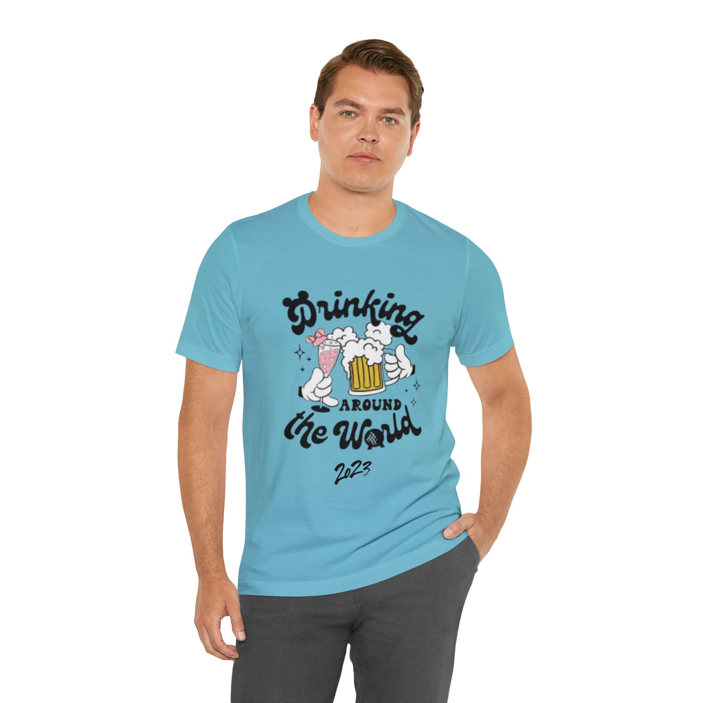Epcot Drinking Around the World Unisex Jersey Short Sleeve Tee