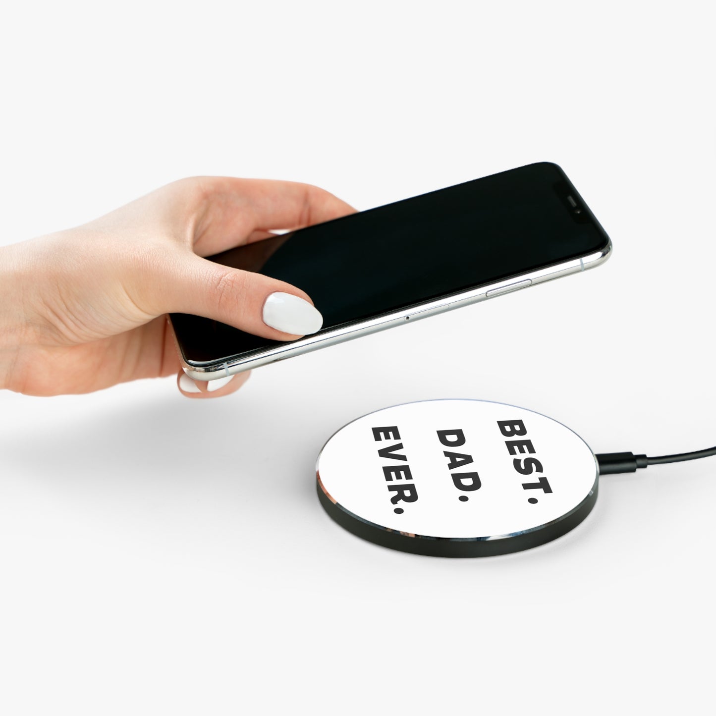 Best. Dad. Ever. Minimalist Wireless Charger