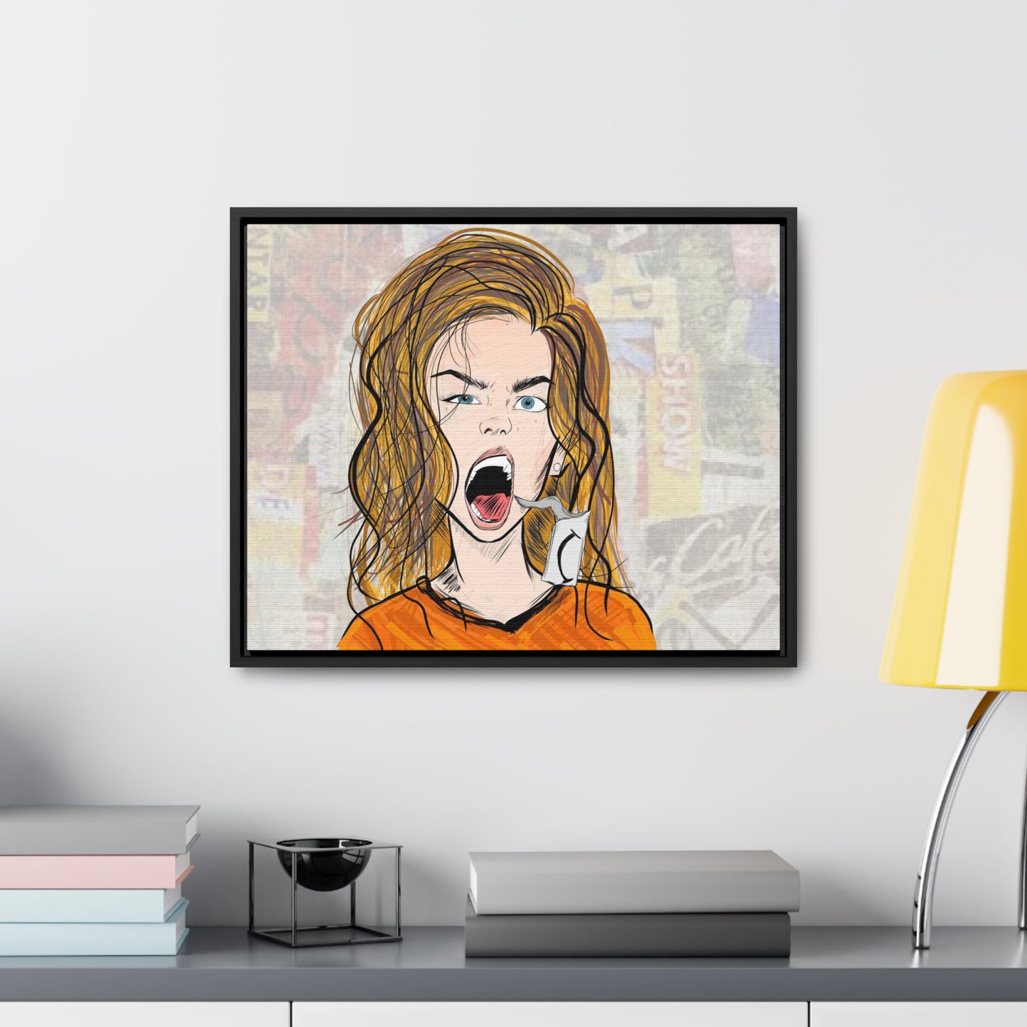 R3B3L - Digital Art Canvas Print By Vanessa Gonzalez -Gallery Canvas Wrapped