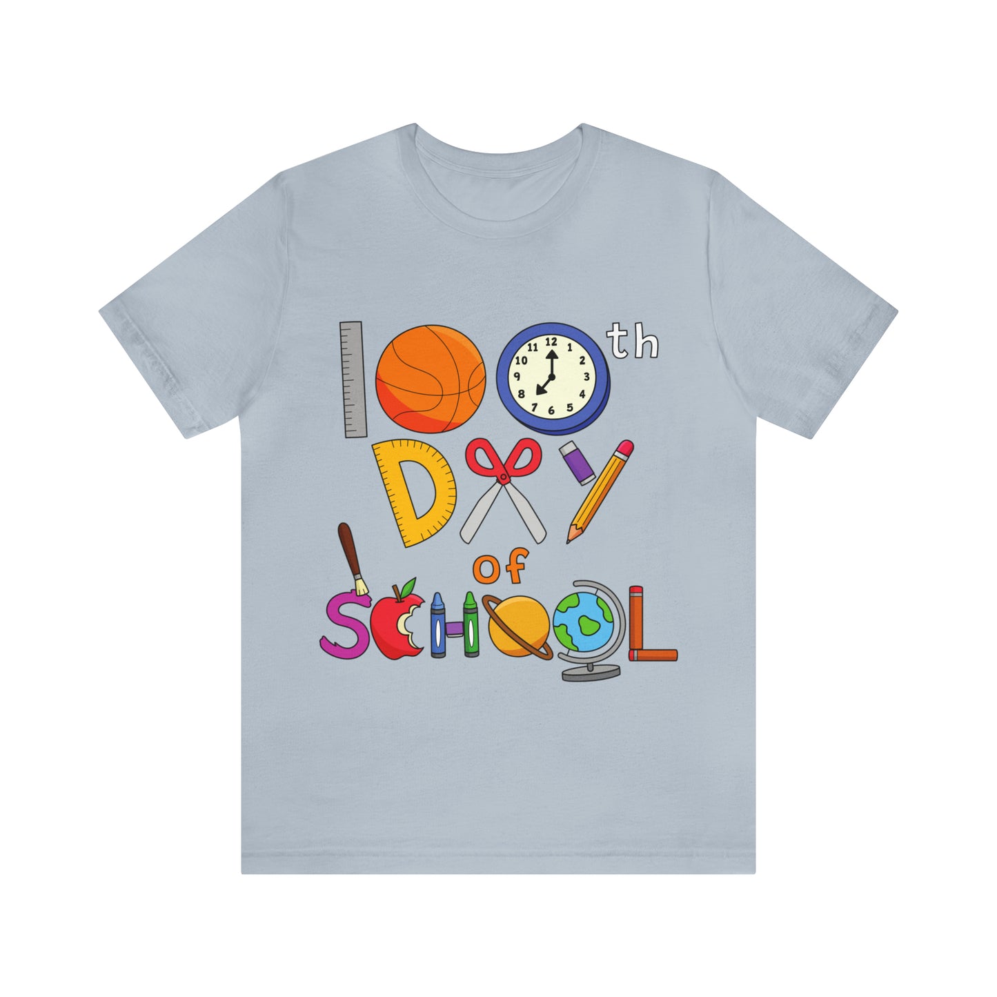 100th Day of School Teacher T- Shirt - Unisex Jersey Short Sleeve Tee