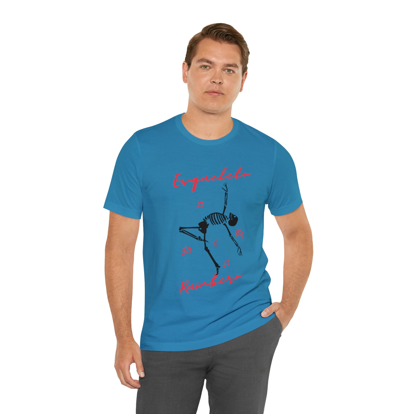 Esqueleto Rumbero Unisex Jersey Short Sleeve Tee
