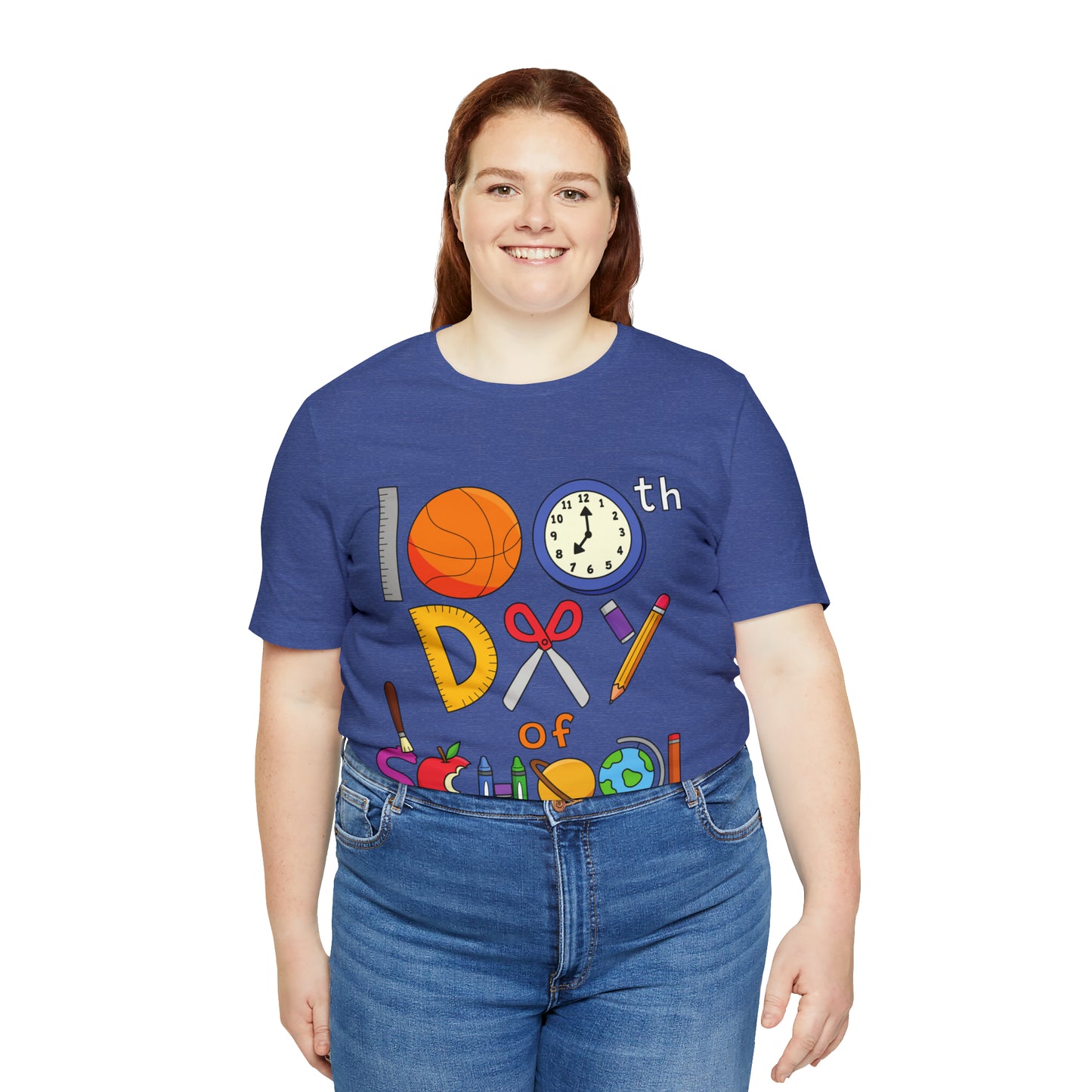 100th Day of School Teacher T- Shirt - Unisex Jersey Short Sleeve Tee
