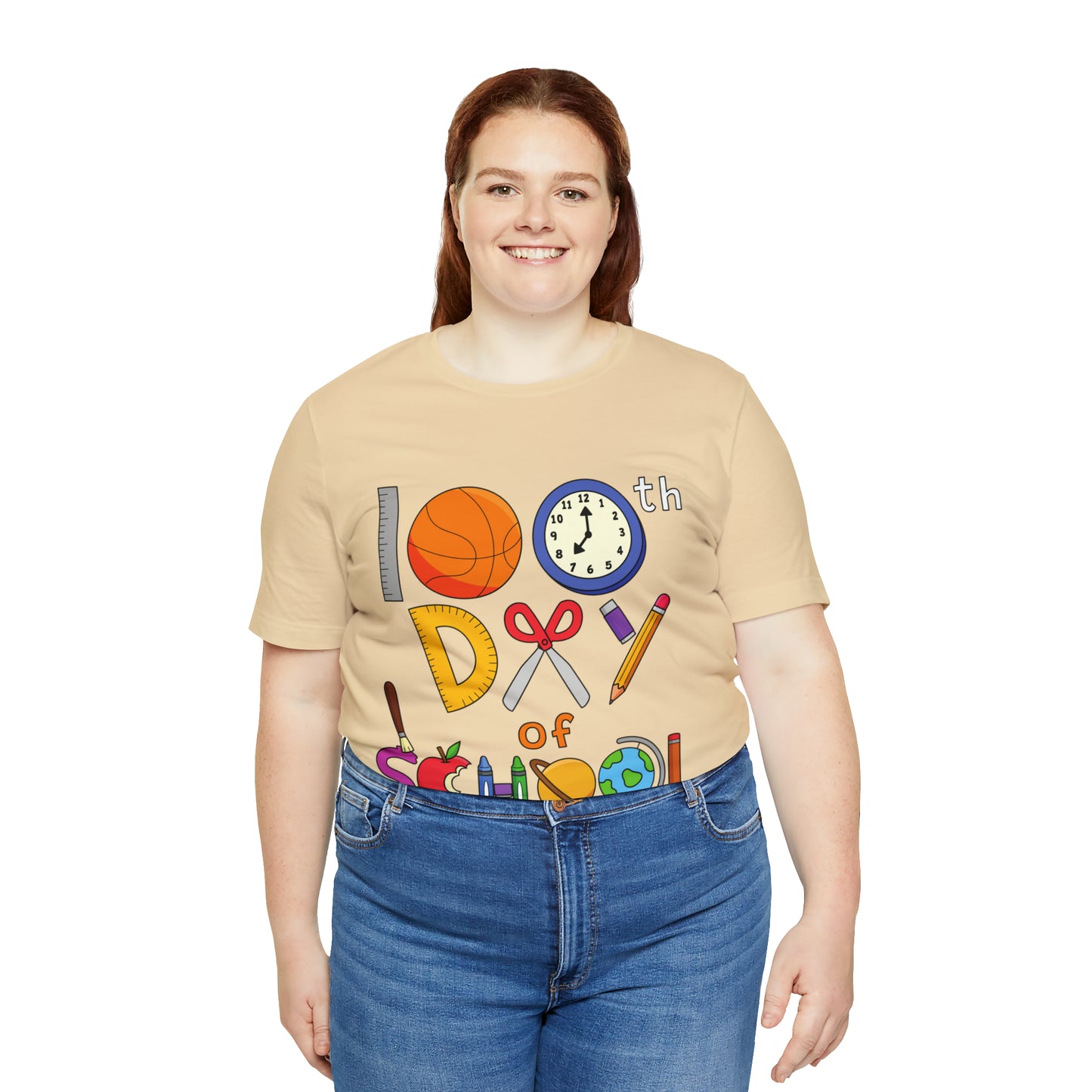100th Day of School Teacher T- Shirt - Unisex Jersey Short Sleeve Tee