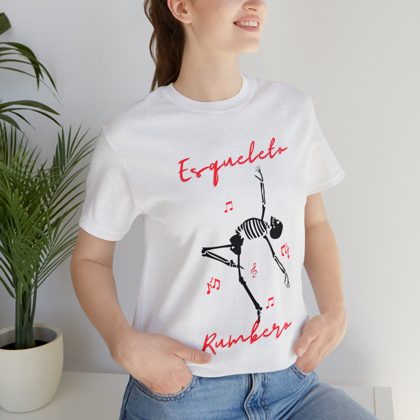 Esqueleto Rumbero Unisex Jersey Short Sleeve Tee