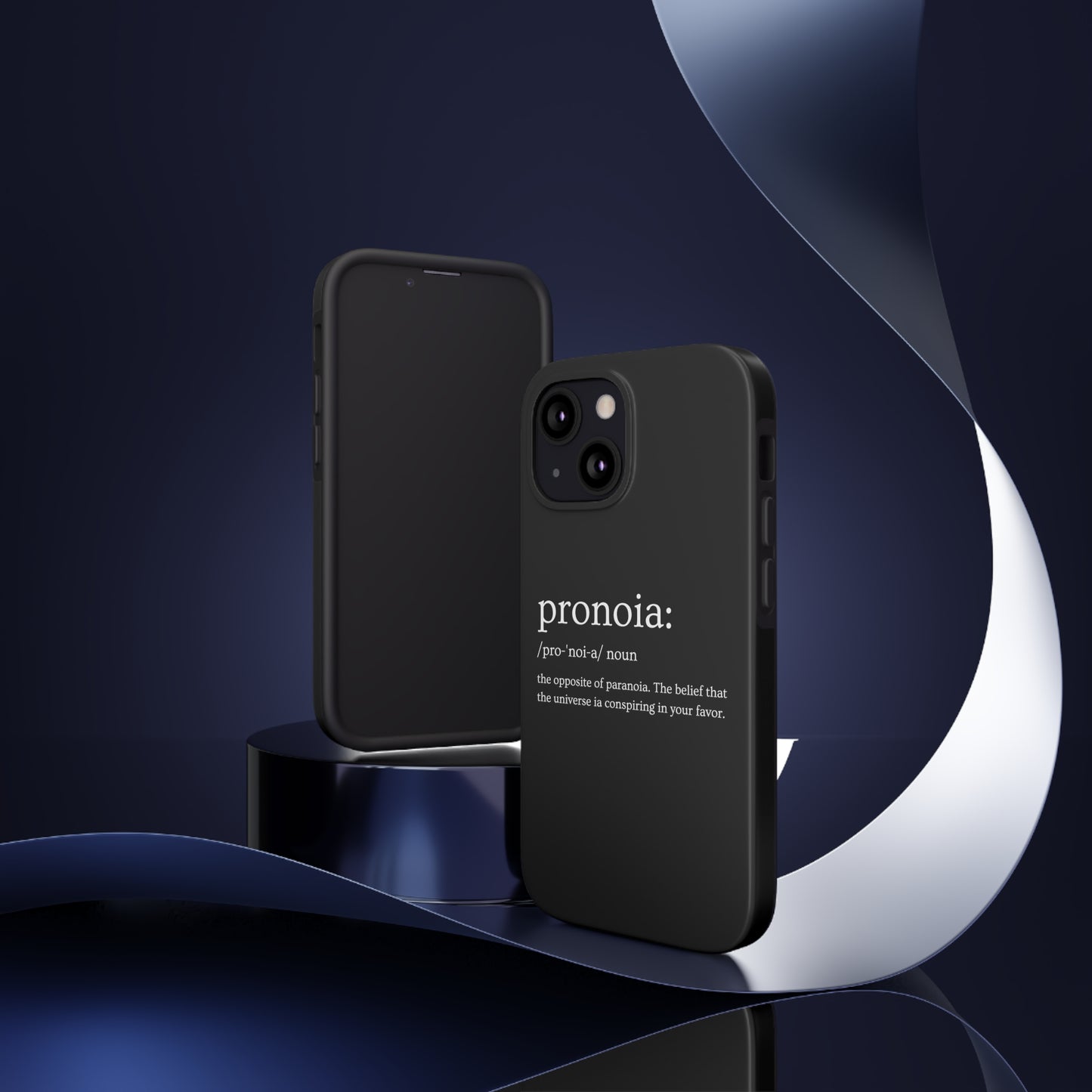 Pronoia - the opposite of paranoia Tough Phone Cases
