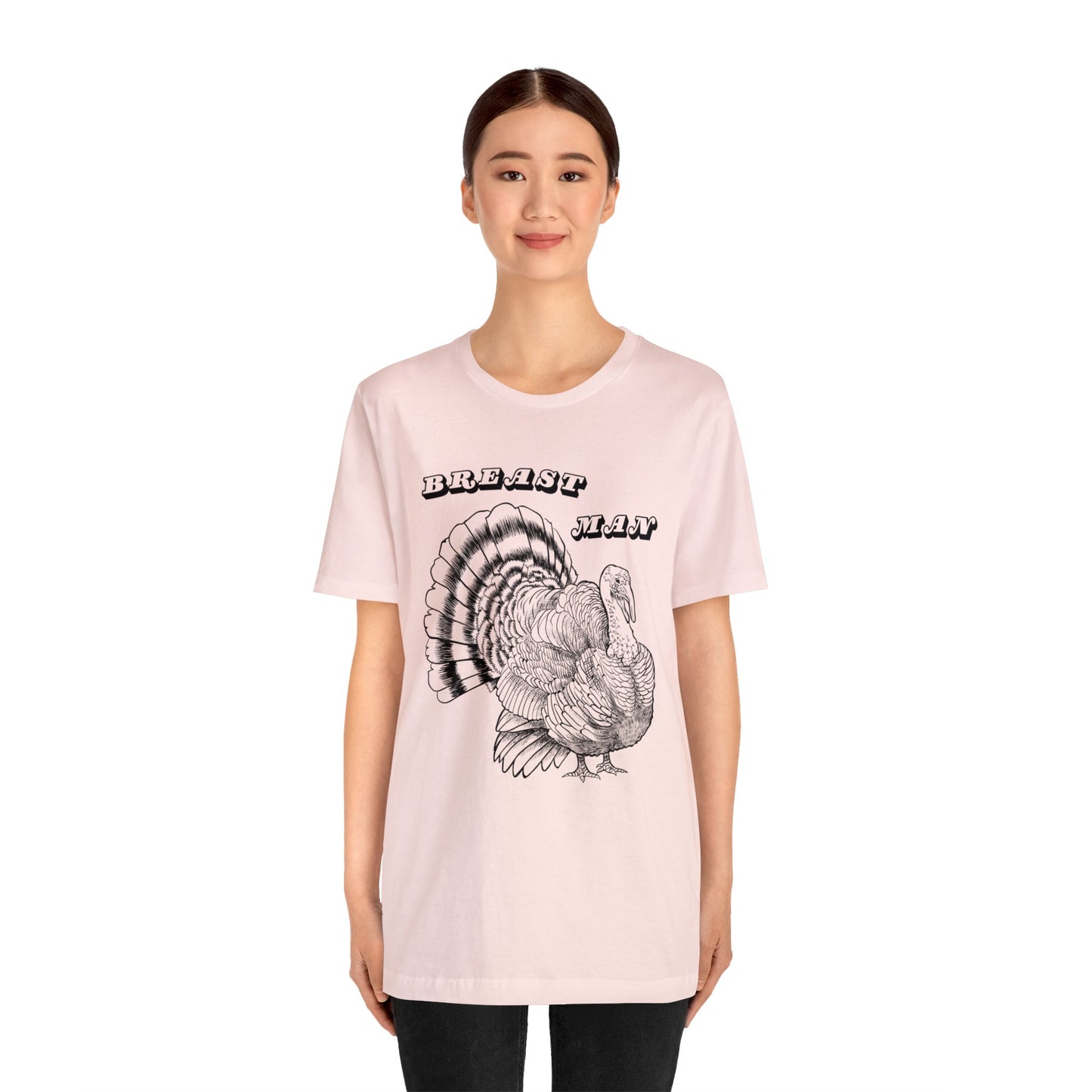 Breast Man. Thanksgiving Jersey Short Sleeve Tee