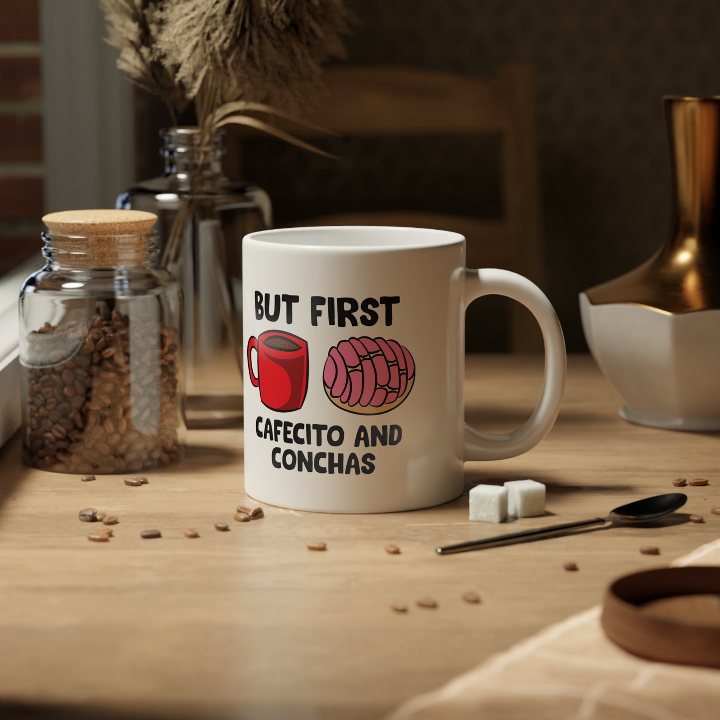 But First Cafecito & Conchas Jumbo Mug, 20oz