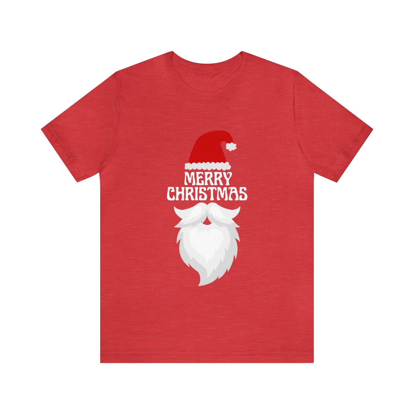 Merry Christmas Bearded Santa Unisex Jersey Short Sleeve Tee