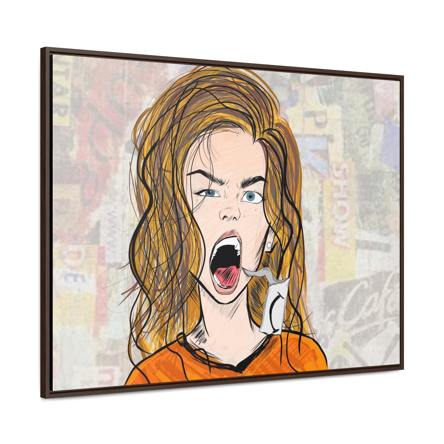 R3B3L - Digital Art Canvas Print By Vanessa Gonzalez -Gallery Canvas Wrapped