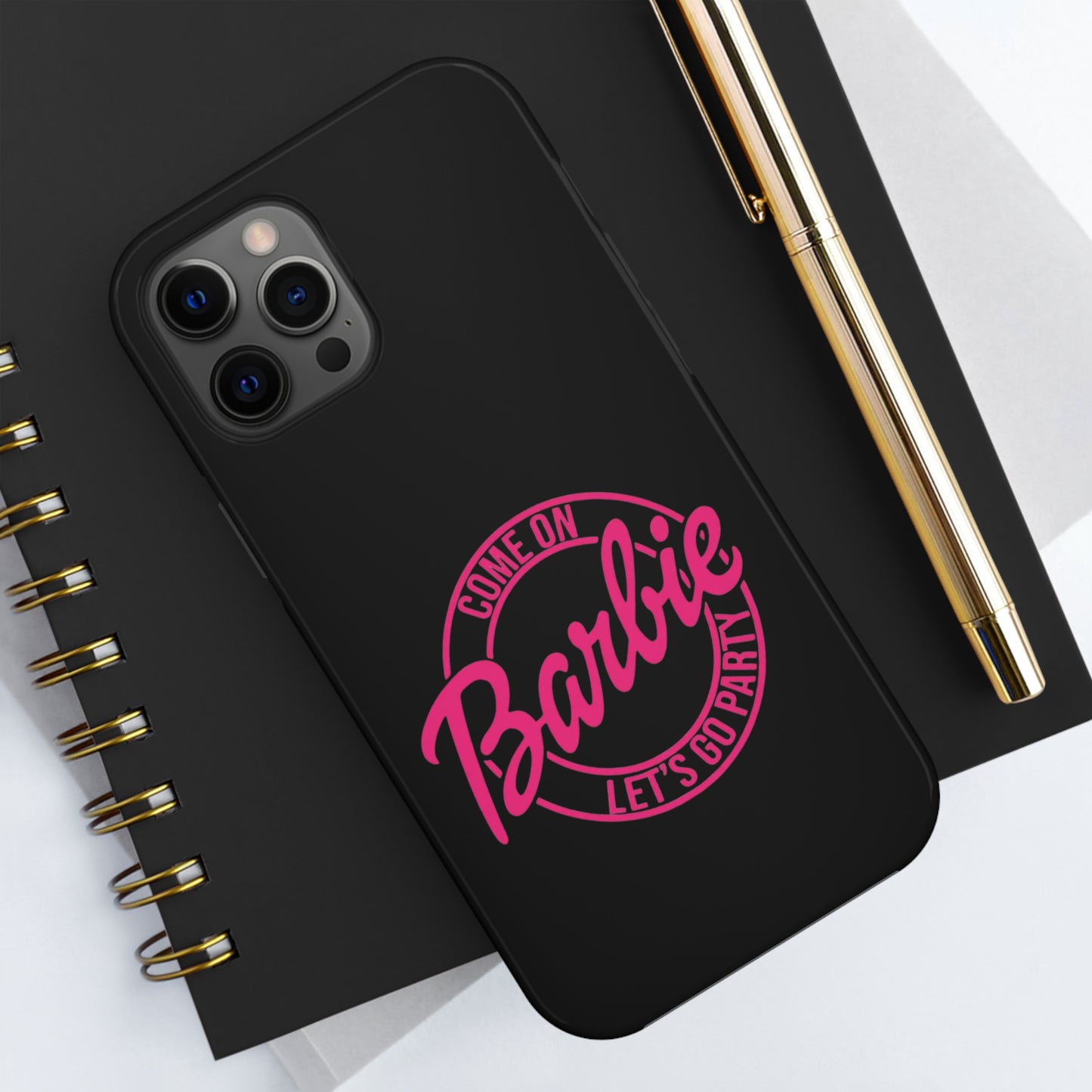Come on Barbie Lets Go Party Black Tough Phone Case