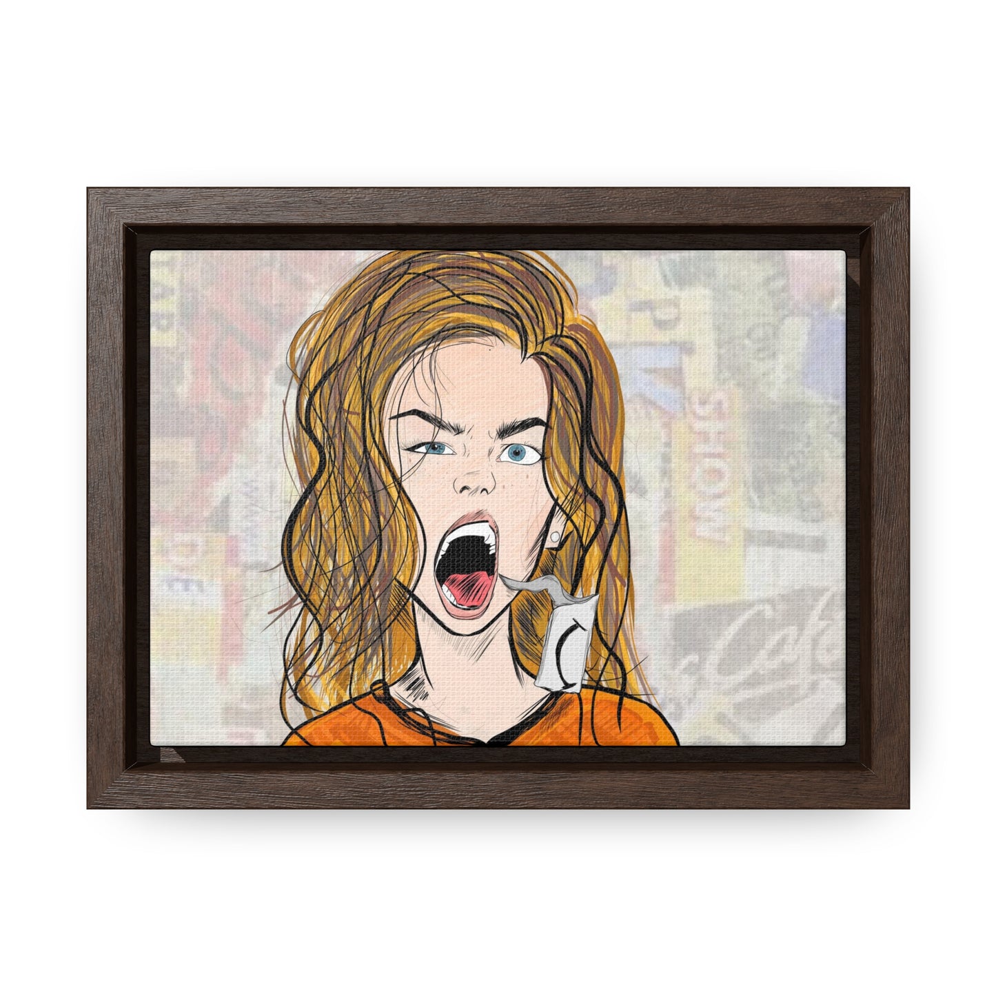 R3B3L - Digital Art Canvas Print By Vanessa Gonzalez -Gallery Canvas Wrapped