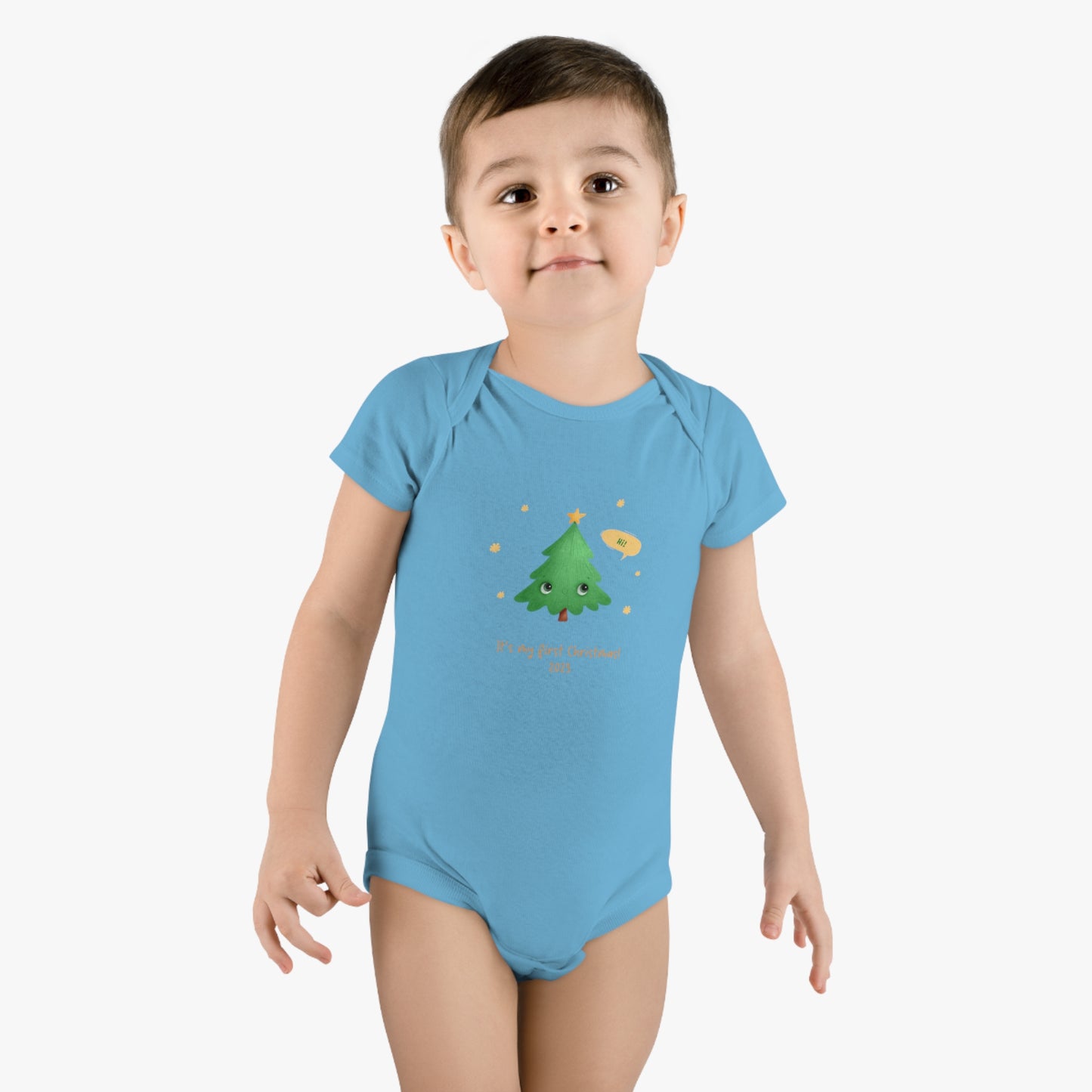 My First Christmas 2023 Baby Short Sleeve Onesie®