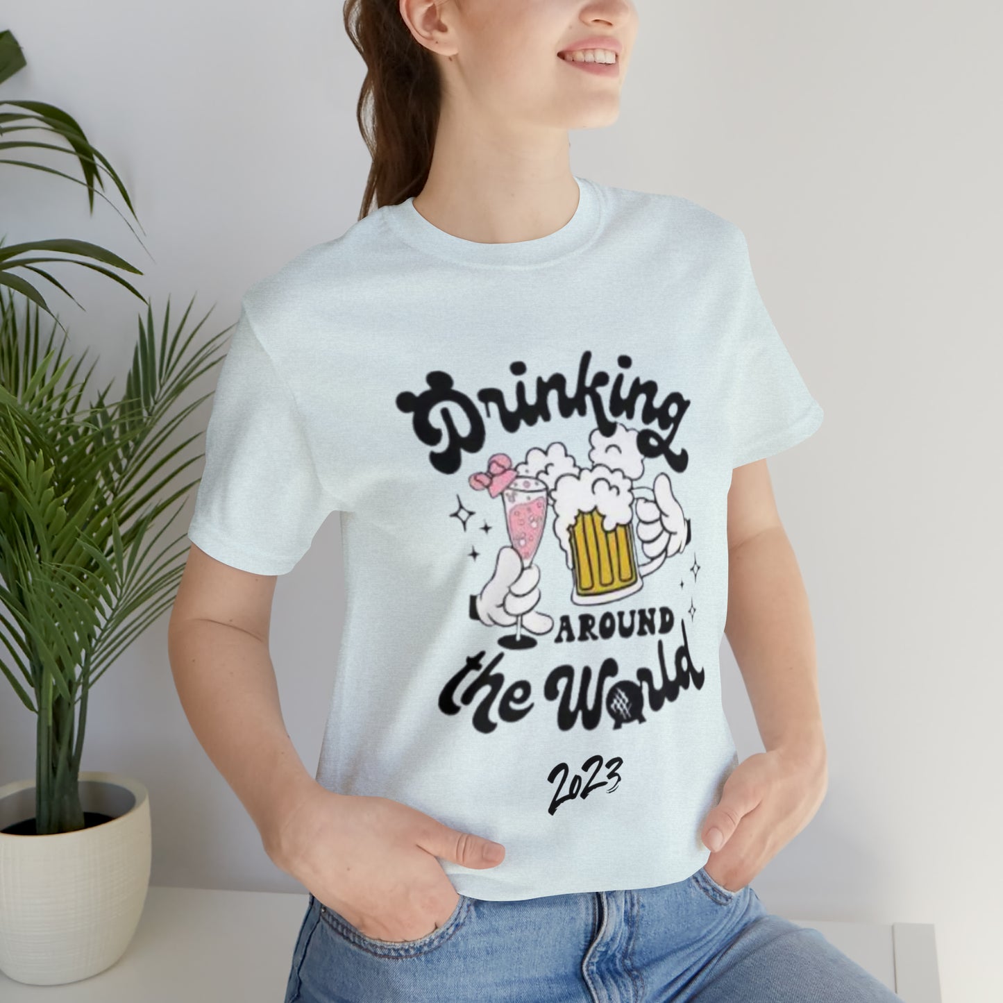 Epcot Drinking Around the World Unisex Jersey Short Sleeve Tee