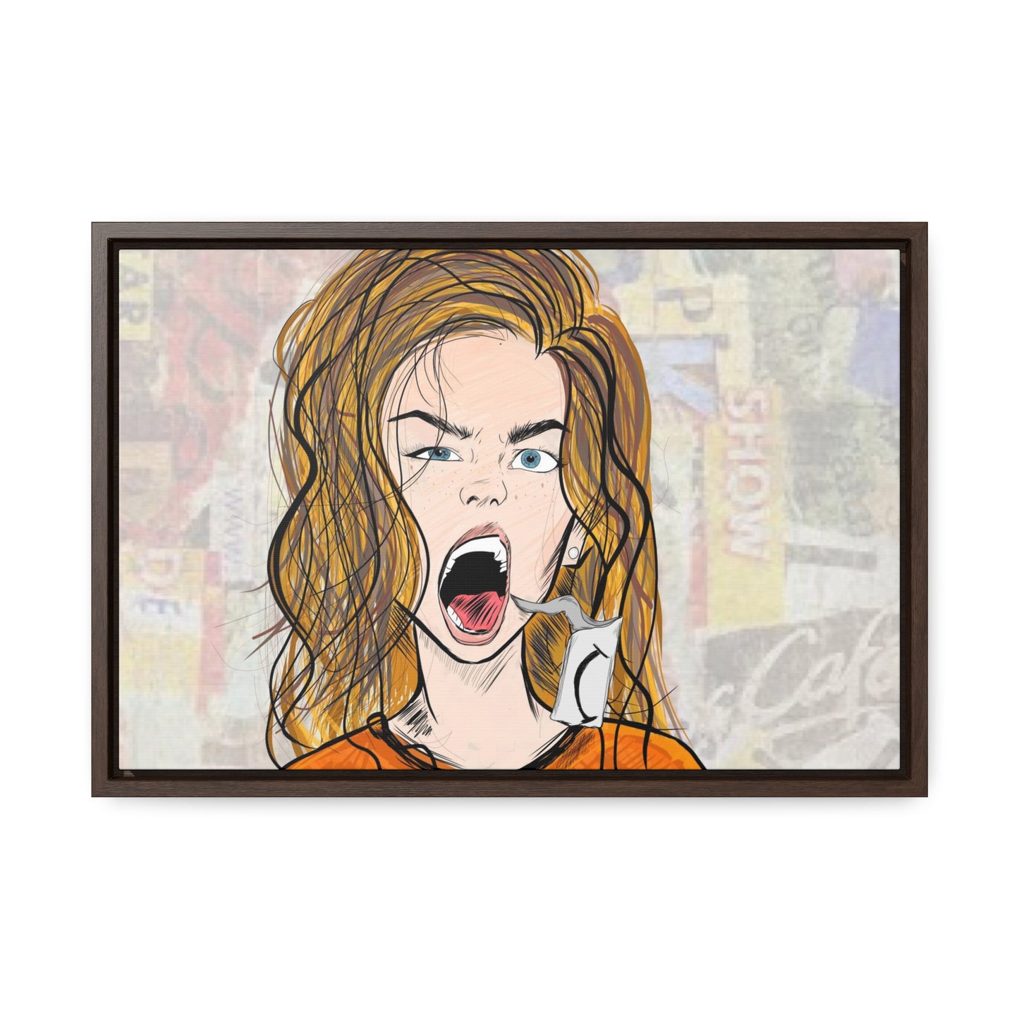 R3B3L - Digital Art Canvas Print By Vanessa Gonzalez -Gallery Canvas Wrapped