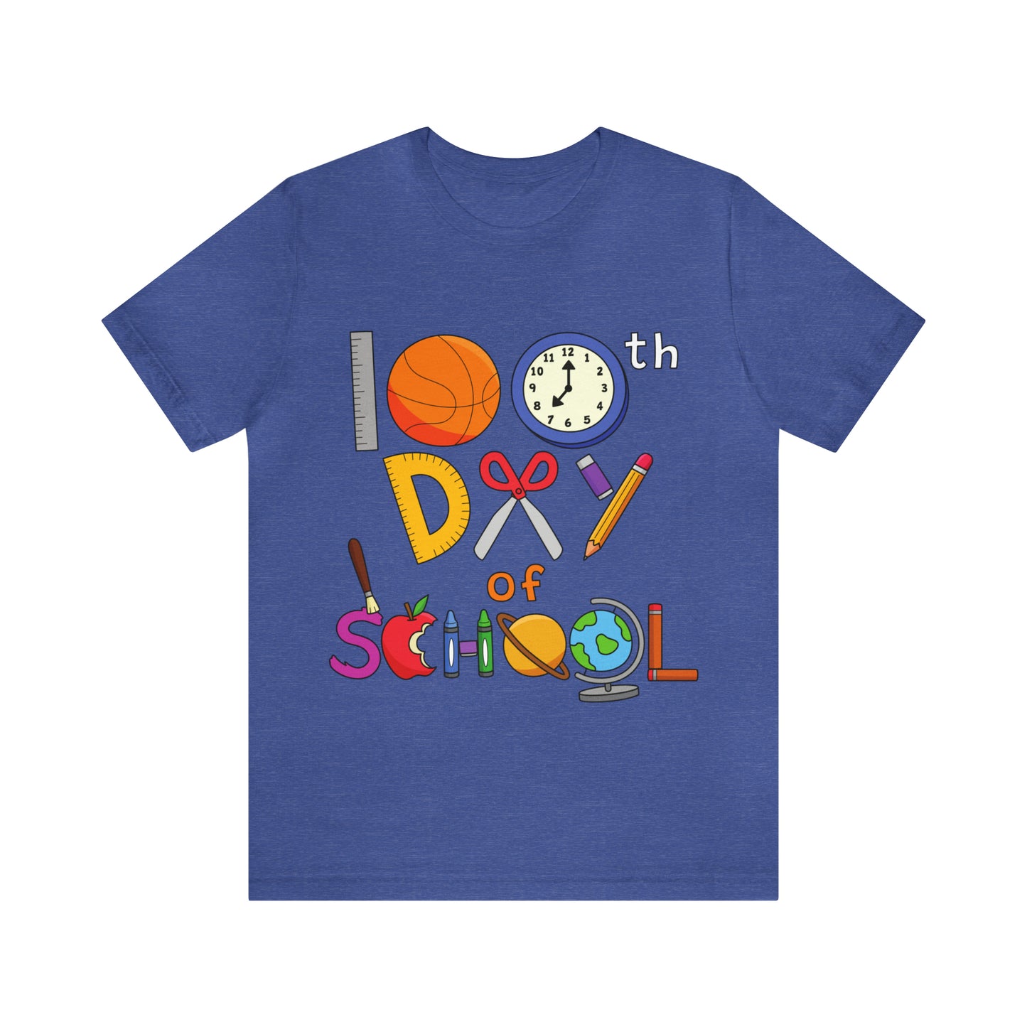 100th Day of School Teacher T- Shirt - Unisex Jersey Short Sleeve Tee