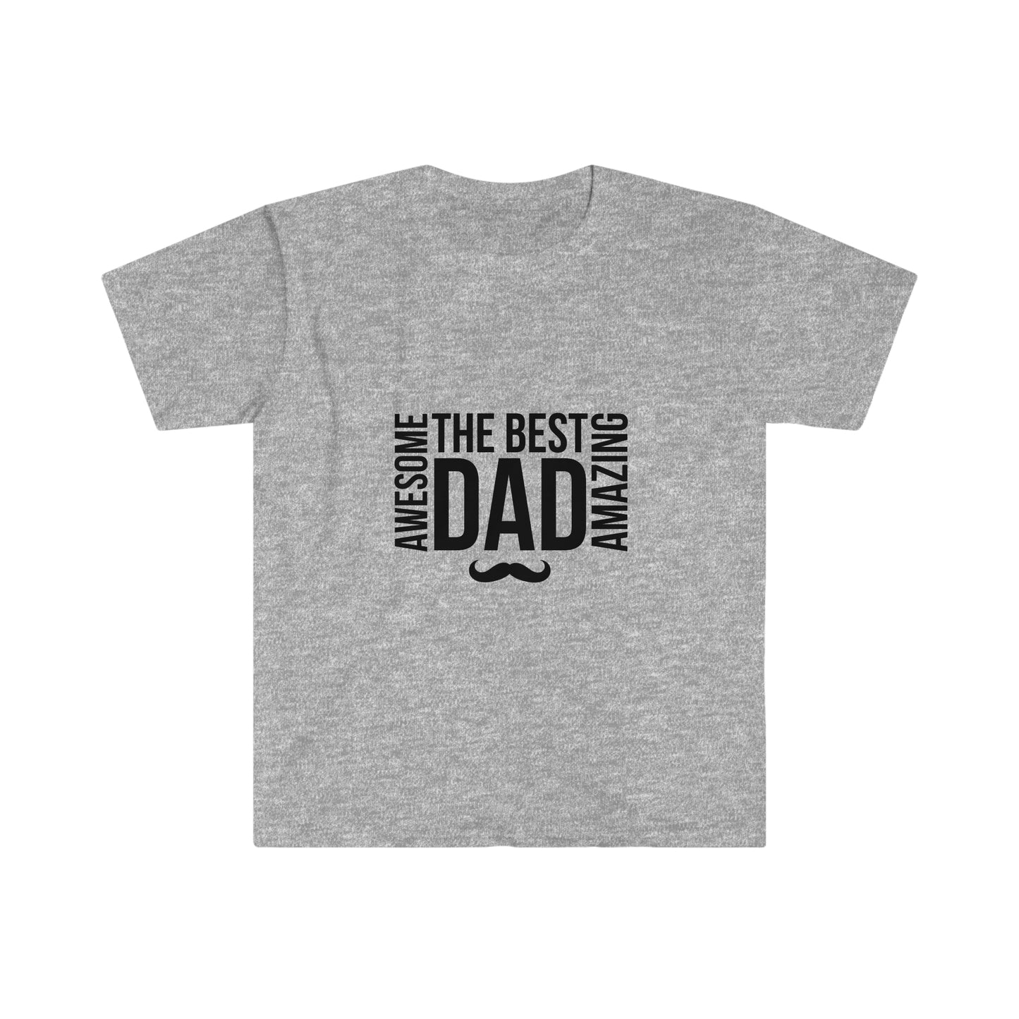 Fathers Day Shirt - The best dad. Unisex Softstyle T-Shirt