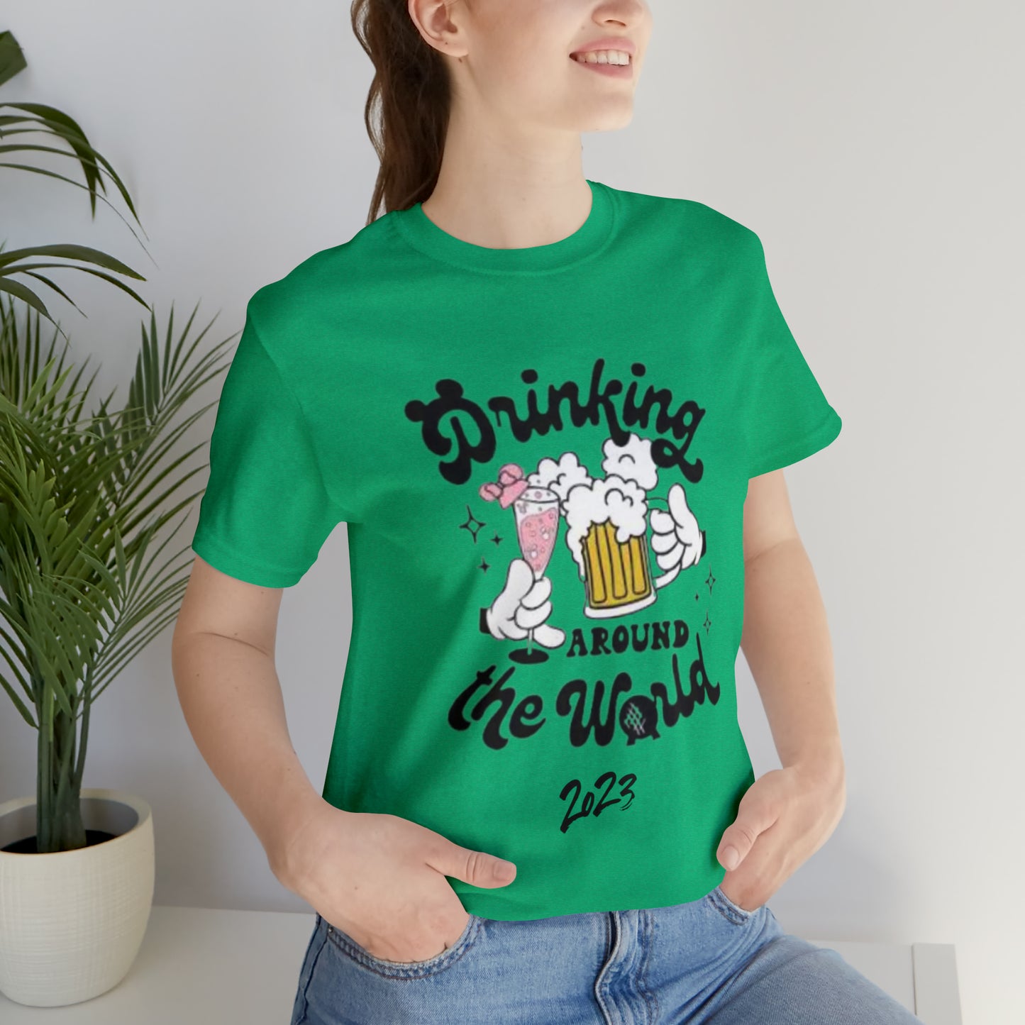 Epcot Drinking Around the World Unisex Jersey Short Sleeve Tee