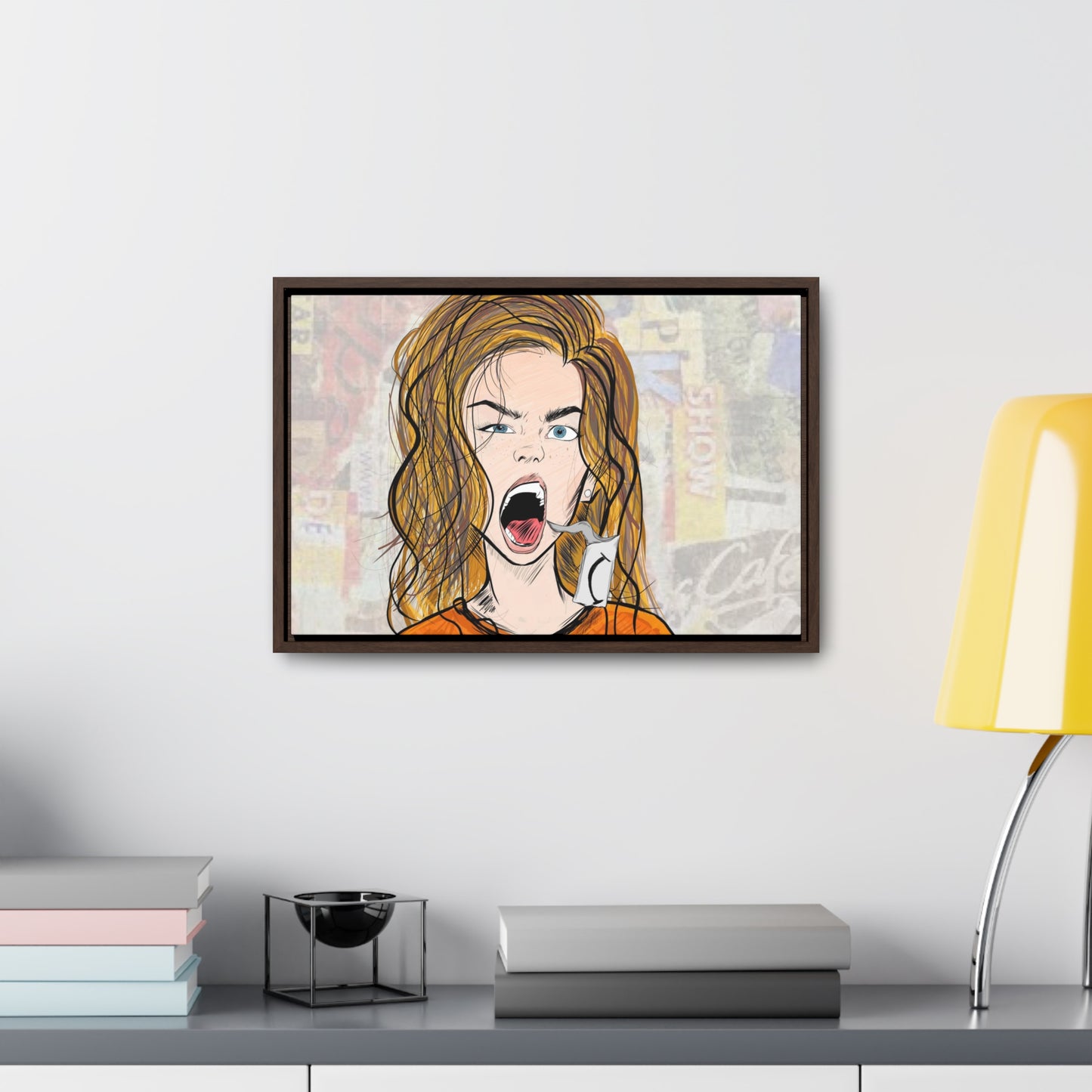 R3B3L - Digital Art Canvas Print By Vanessa Gonzalez -Gallery Canvas Wrapped