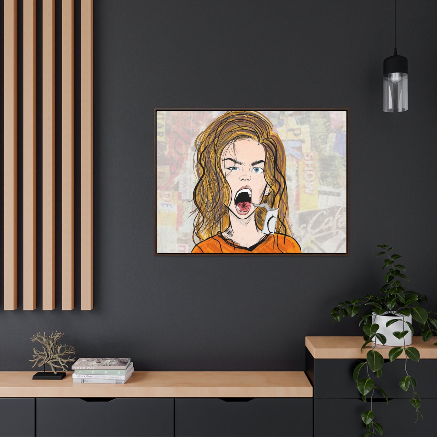 R3B3L - Digital Art Canvas Print By Vanessa Gonzalez -Gallery Canvas Wrapped