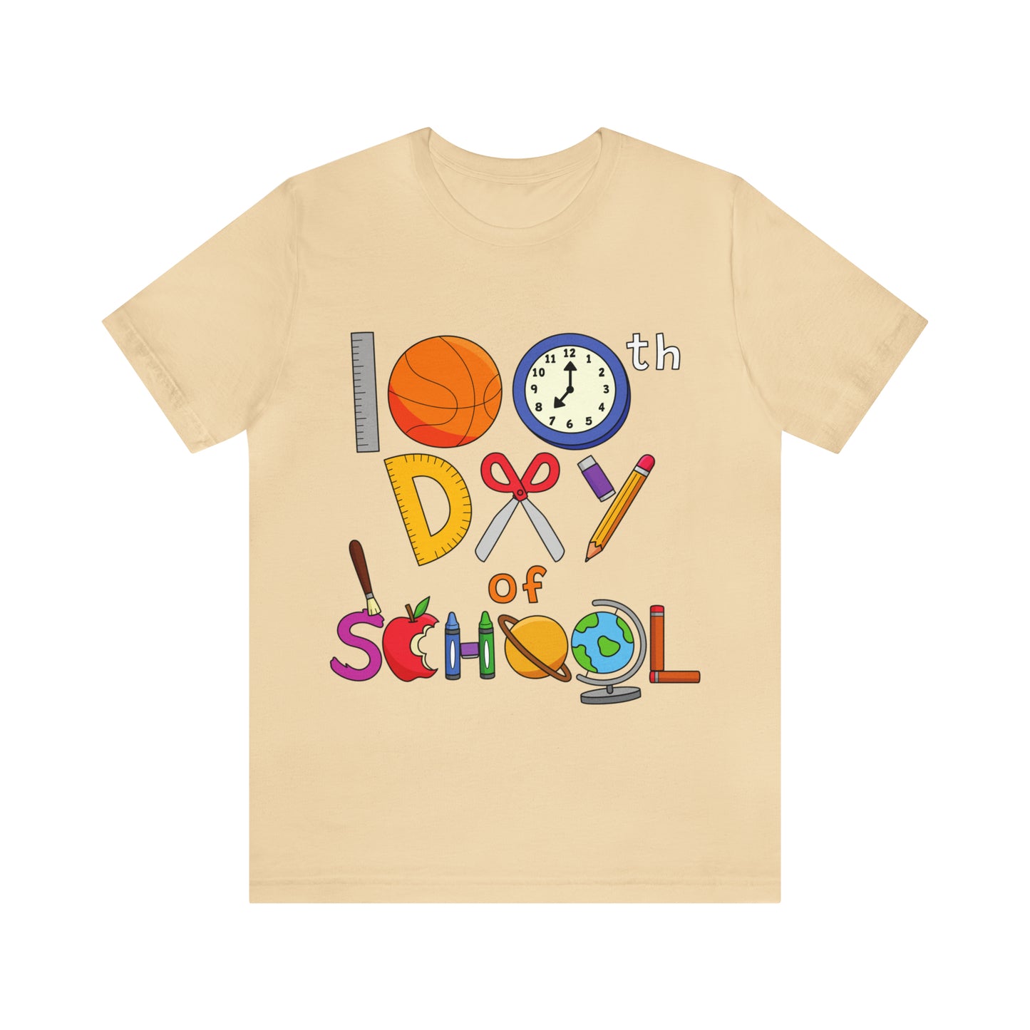 100th Day of School Teacher T- Shirt - Unisex Jersey Short Sleeve Tee