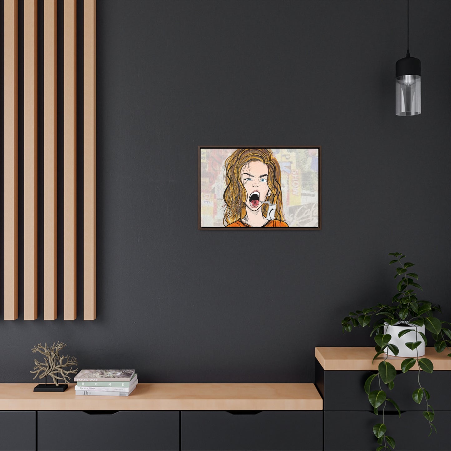 R3B3L - Digital Art Canvas Print By Vanessa Gonzalez -Gallery Canvas Wrapped