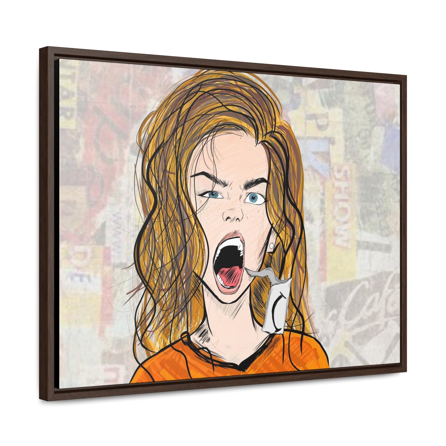 R3B3L - Digital Art Canvas Print By Vanessa Gonzalez -Gallery Canvas Wrapped